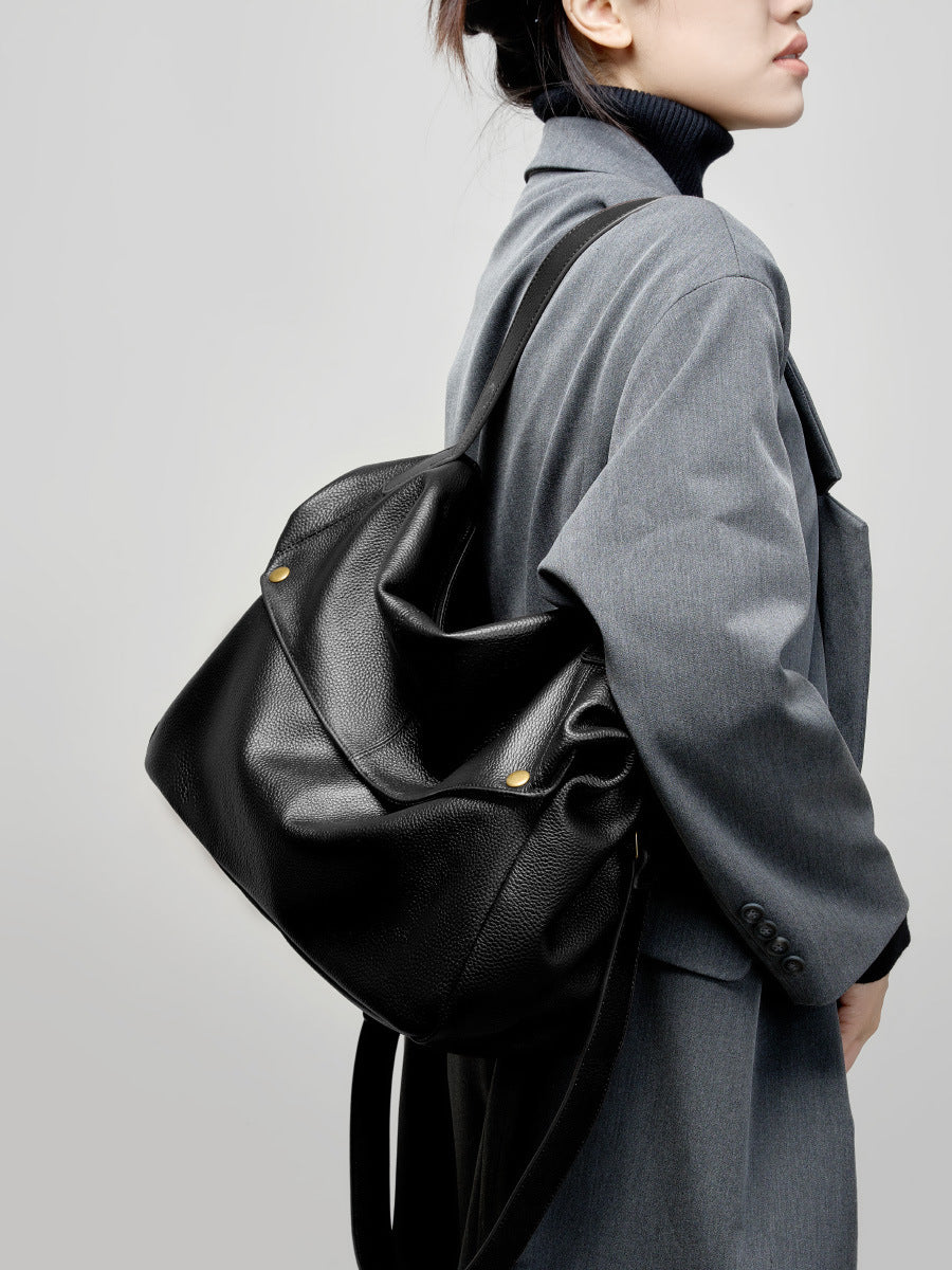 Stylish & Durable Leather Tote Bag for Women - Waterproof Work Tote with Multiple Pockets - Perfect for Office, Travel & Everyday Use