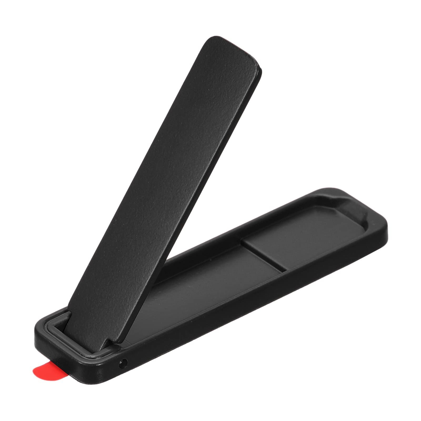 uxcell Ultra-Thin Phone Stand - Horizontal & Vertical Desk Stand Holder for Most Smartphones, Phone Cases & Tablets - Portable Stick-On Design (Black) - Perfect for Office, Home, Car & Travel Use