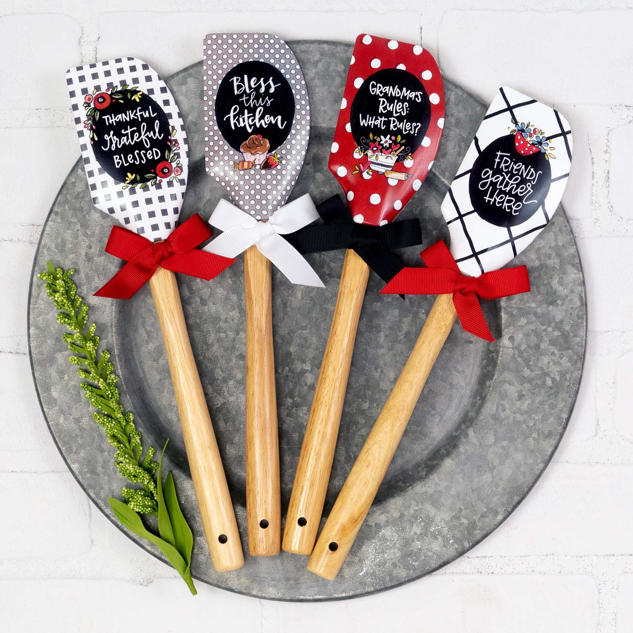 Shannon Road Gifts Classic Kitchen Silicone Spatula - 12.5 Inch Dishwasher Safe, Heat Resistant, Double-Sided Cooking Utensil for Baking, Mixing & Flipping - Perfect for Home Cooking, BBQ & Friends Gatherings