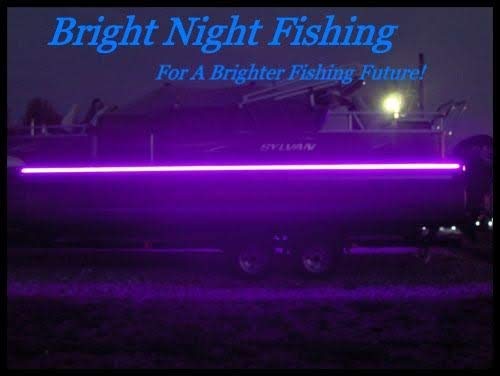 20ft UV Black Light LED Strip - 12V DC Fluorescent Fishing Light for Boats, Kayaks & Pontoon - Bright Night Glow Line for Bass Fishing & Underwater Use