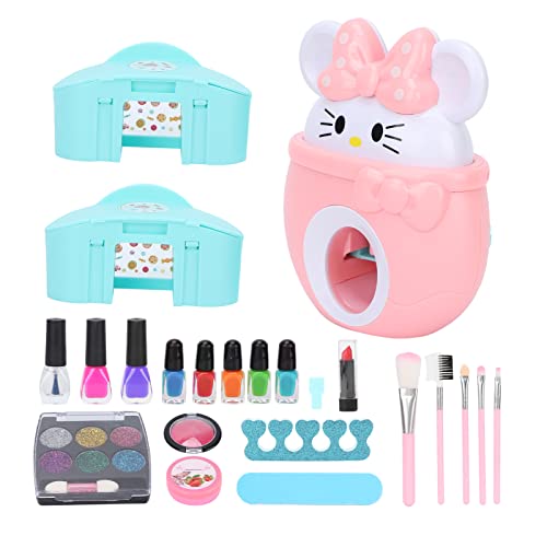 **Safe Kids Makeup Set - Non-Toxic Eye Shadow, Lipstick & Nail Polish Kit for Creative Play, Dress Up & Birthday Parties**