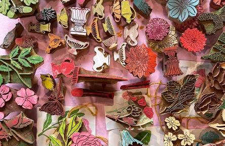 Handmade Block Printing Lampshade - DIY Workshop in Charleston, Firle, East Sussex | Perfect for Home Decor & Creative Gifts