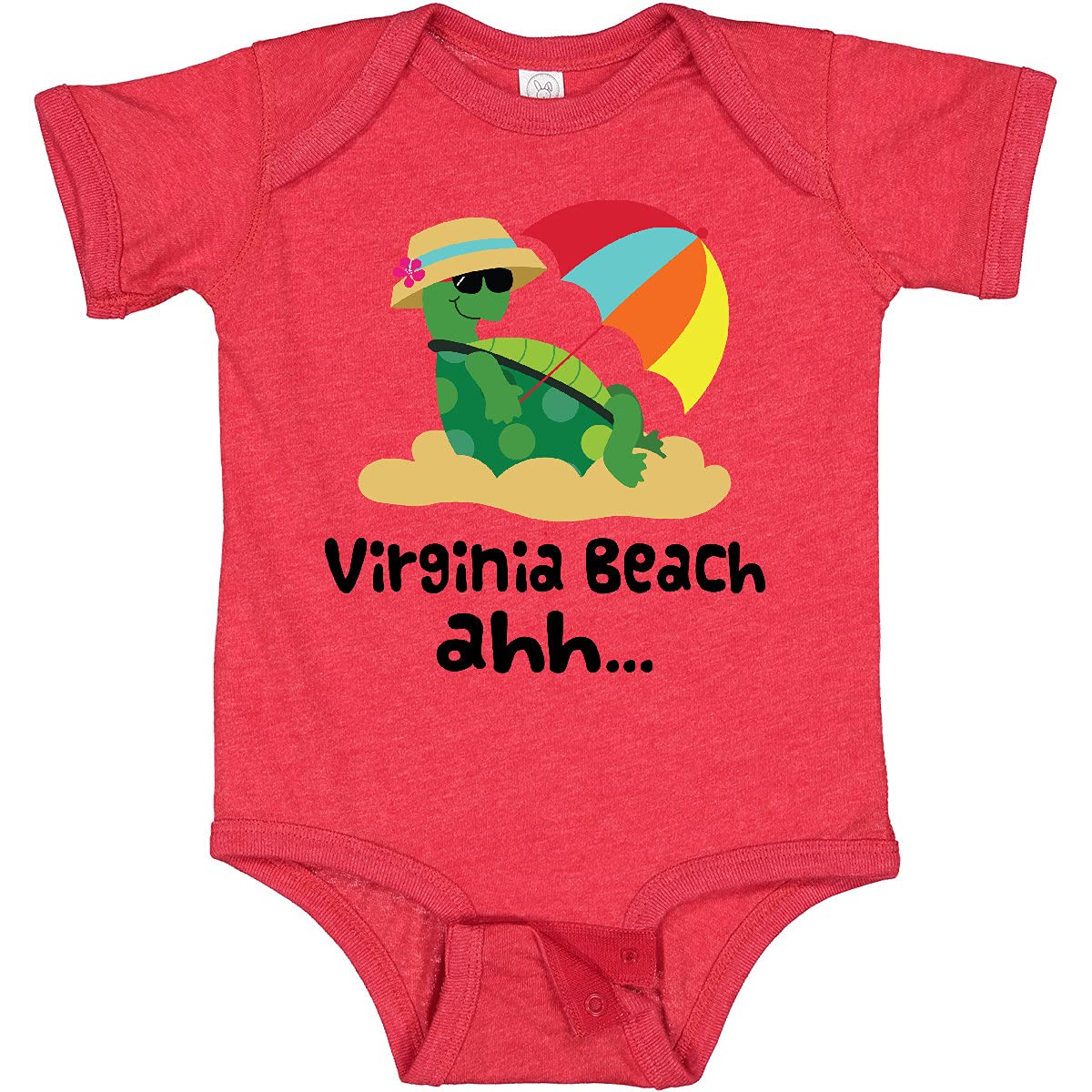 Inktastic Virginia Beach Virginia Baby Bodysuit - Soft Cotton Cute Onesie for Newborns & Infants - Perfect Gift for Beach Vacations & Family Outings