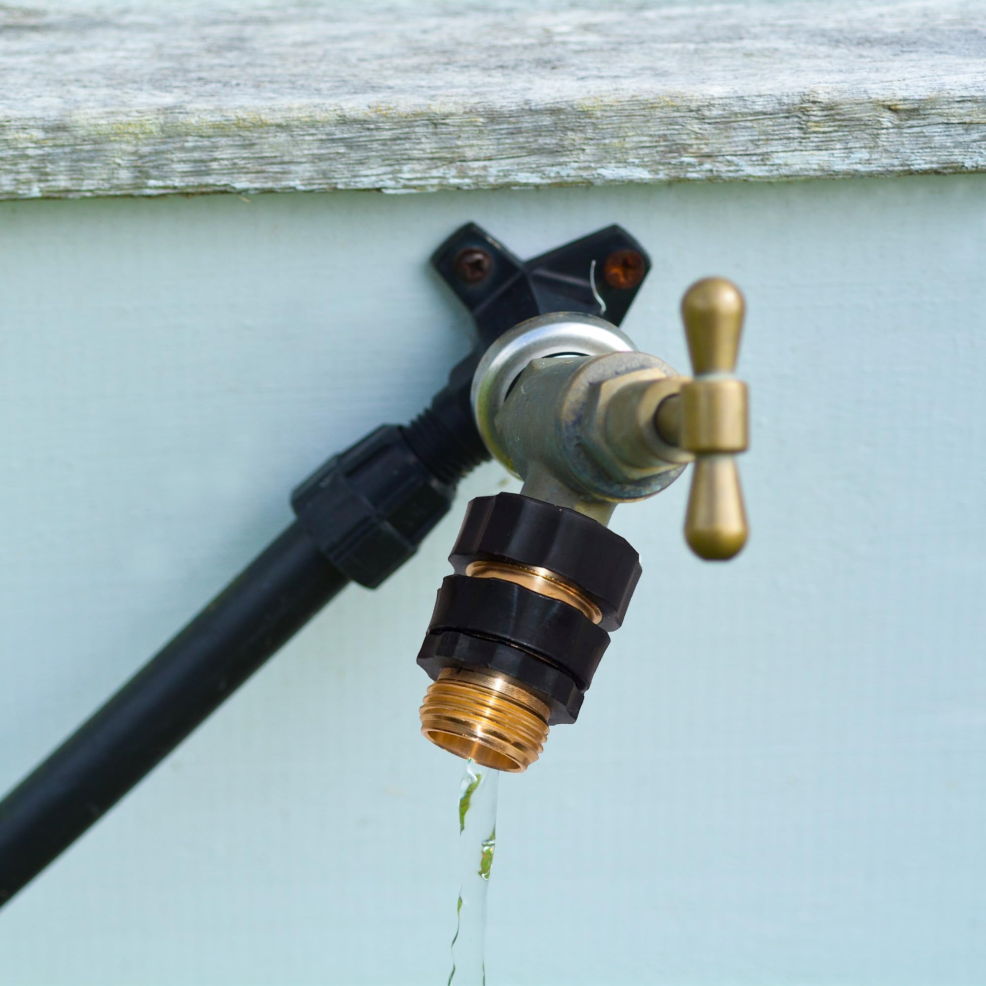3/4 Inch Aluminum Garden Hose Quick Connect Fittings - Male & Female Water Quick Release Coupler Set of 4 - Perfect for Lawn, Garden, and Outdoor Watering Systems