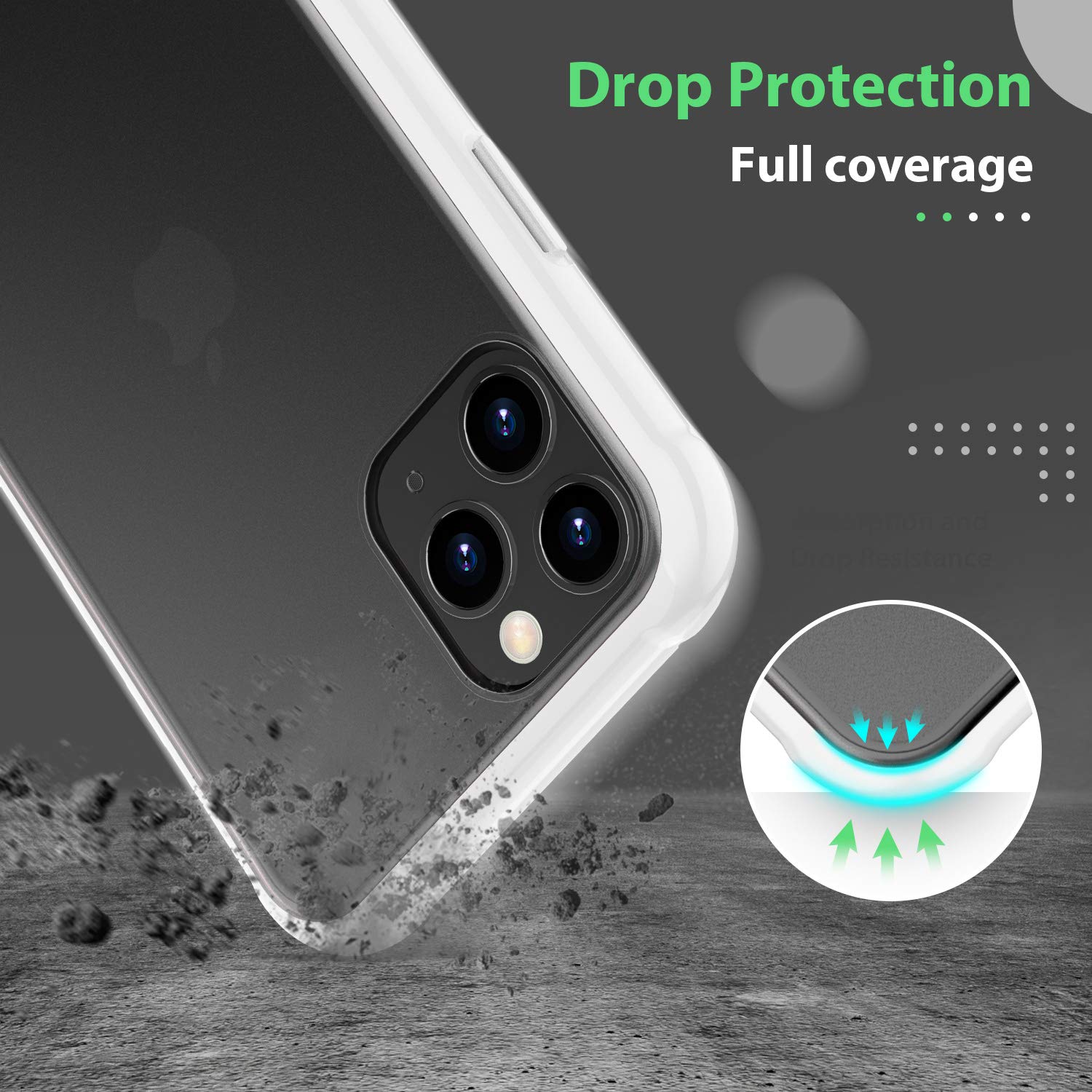 ORIbox iPhone 11 Pro Max Case - Translucent Matte White with Soft Edges, Slim Lightweight Protective Cover for iPhone 11 Pro Max - Perfect for Everyday Use, Work, School & Travel