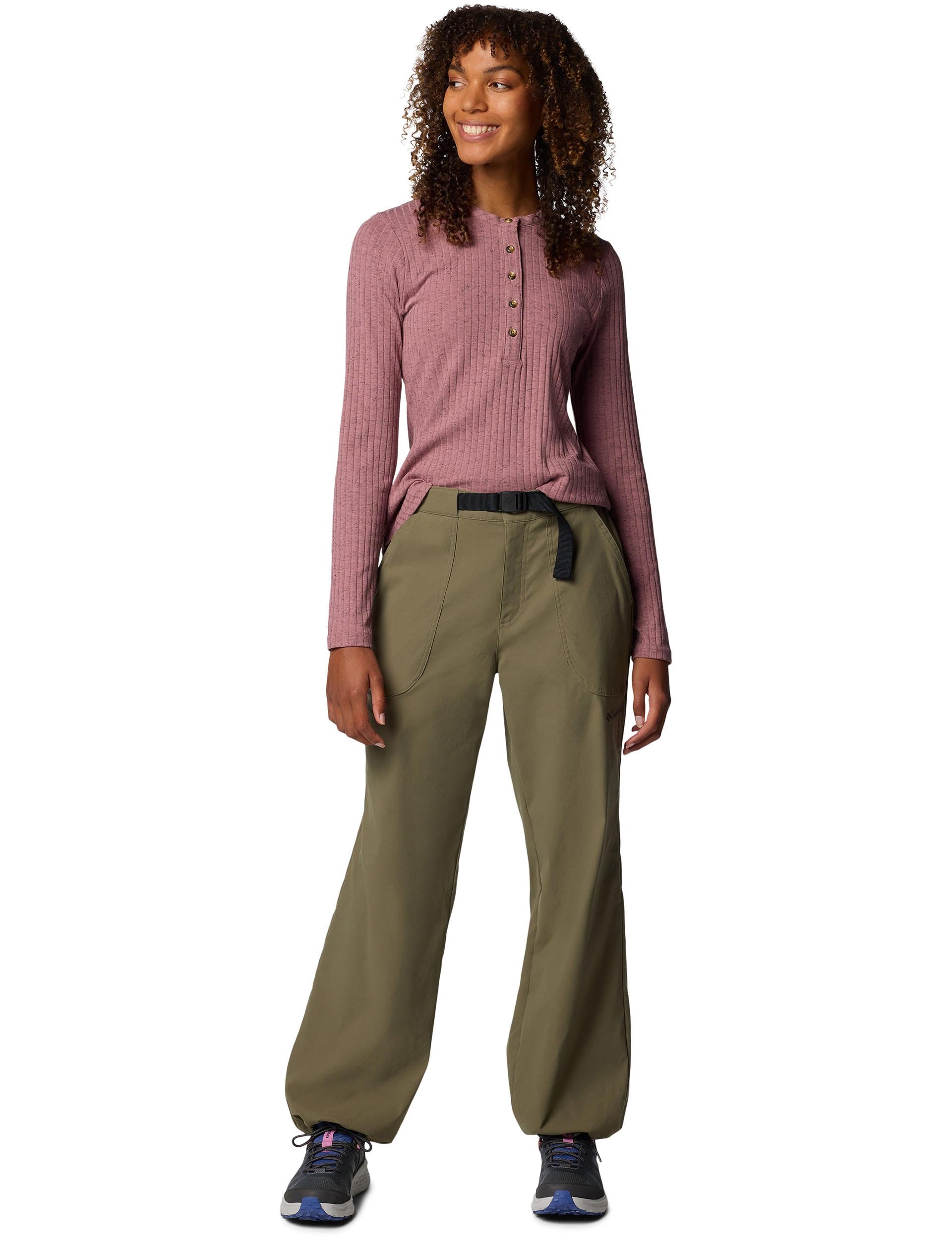 Brea Falls Hiking Pants for Men & Women - Lightweight Quick-Dry Outdoor Trekking Trousers in Stone Green - Perfect for Camping, Backpacking and Mountain Climbing Adventures
