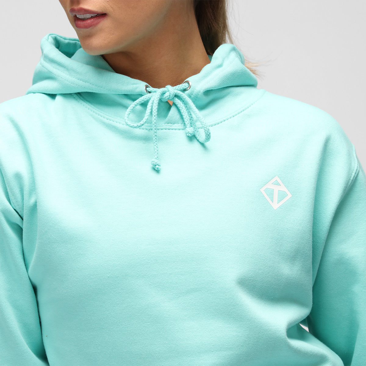 Peppermint Diamond Hoodie - Women's Soft Fleece Pullover Sweatshirt with Unique Print | Perfect for Casual Wear, Gym & Outdoor Activities
