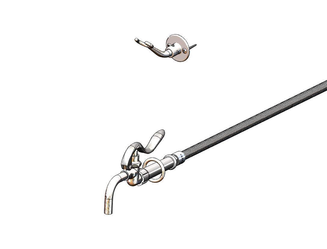 T&S Brass B-0102-BKT Commercial Pot and Glass Filler with Curved Nozzle - 68