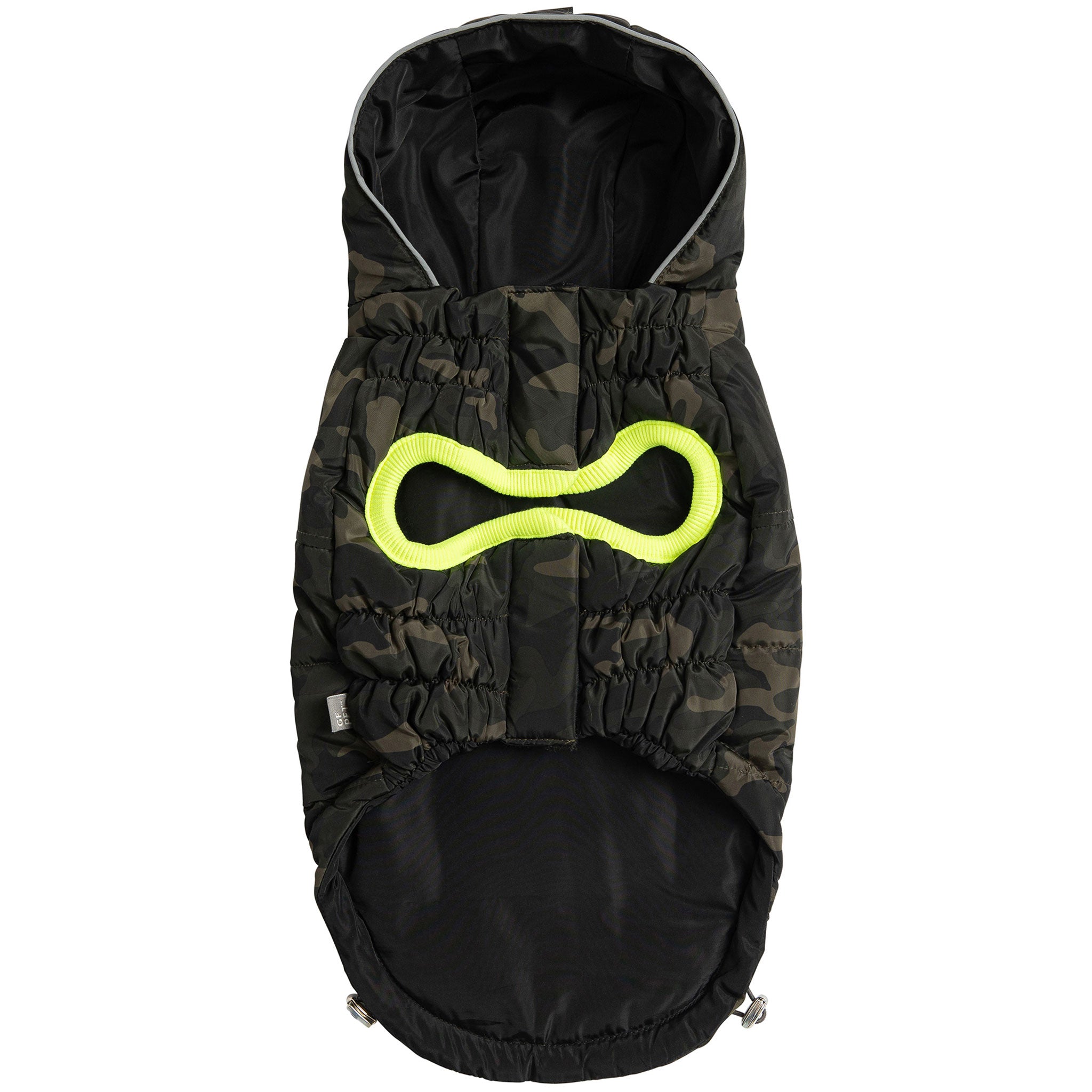 GF Pet Recycled Parka Camo - Eco-Friendly Dog Jacket for Small to Medium Breeds - Waterproof & Windproof Outdoor Wear for Hiking, Camping, and Winter Walks