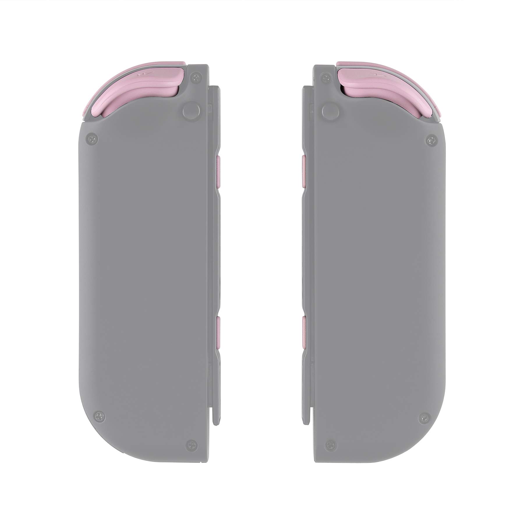 ExtremeRate Cherry Blossom Pink Replacement Button Kit for Nintendo Switch & OLED Joy-Con - Includes D-Pad, ABXY Buttons, SR/SL/L/R/ZR/ZL Triggers & Springs (D-Pad Compatible with ExtremeRate Shell Only) - Perfect for DIY Controller Repair & Customization