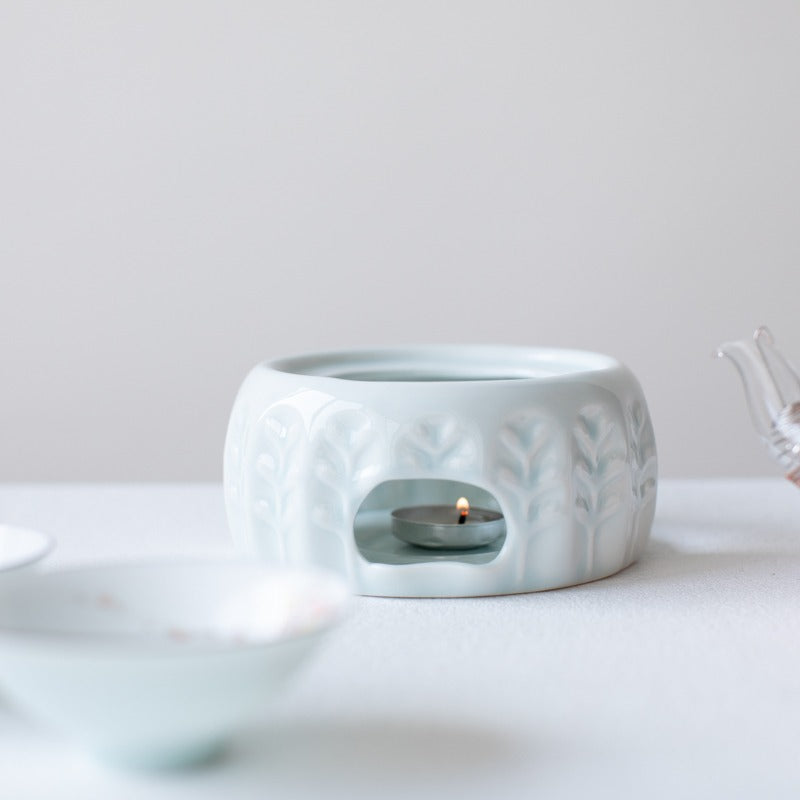 Ceramic Candle Teapot Warmer - Elegant Tea Pot Candle Holder for Home Decor, Gift & Relaxation | Perfect for Cozy Evenings, Tea Parties & Aromatherapy