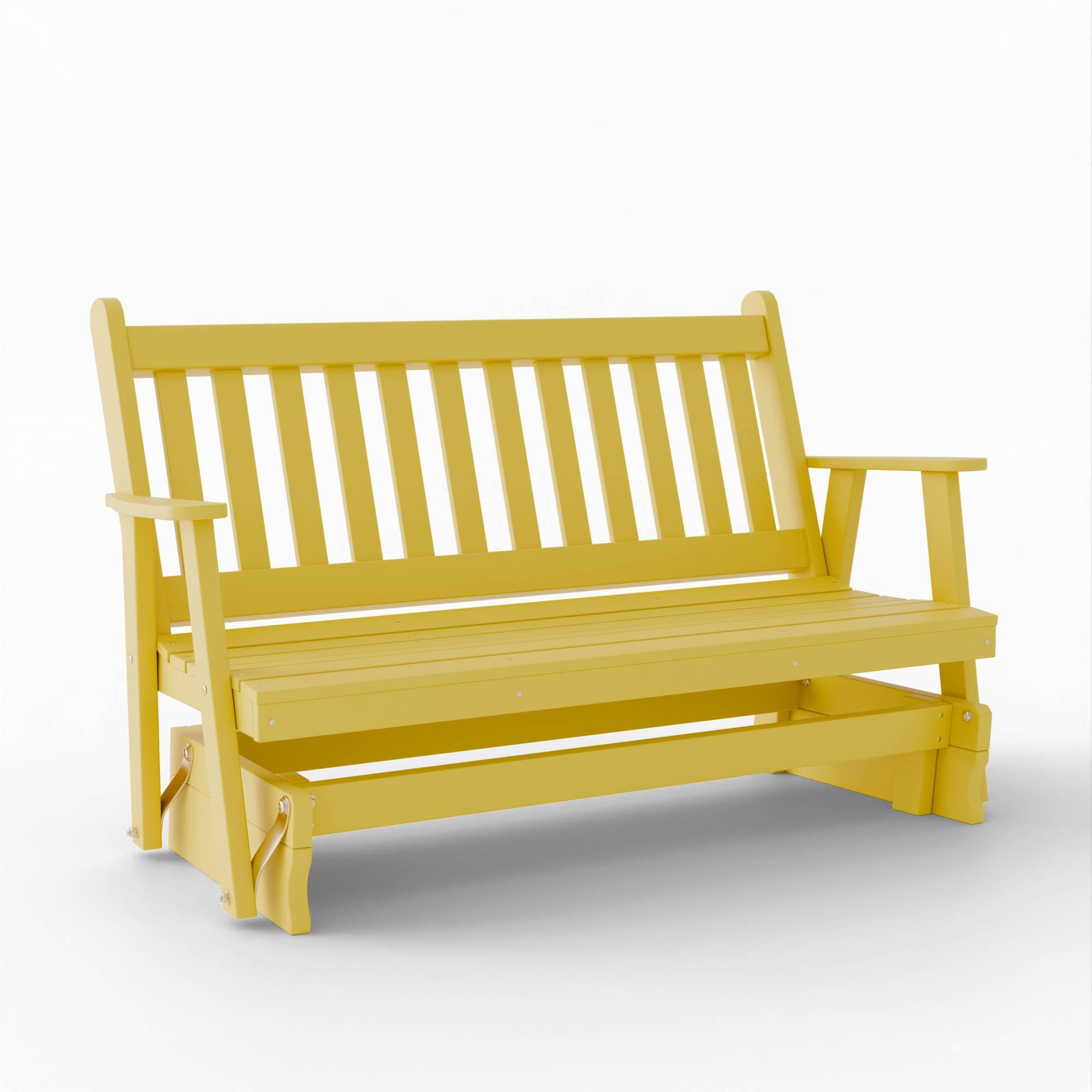 Keystone Amish Co. Franklin Porch Glider - Handcrafted Wooden Porch Swing for Outdoor Relaxation | Perfect for Patio, Deck, Garden & Backyard