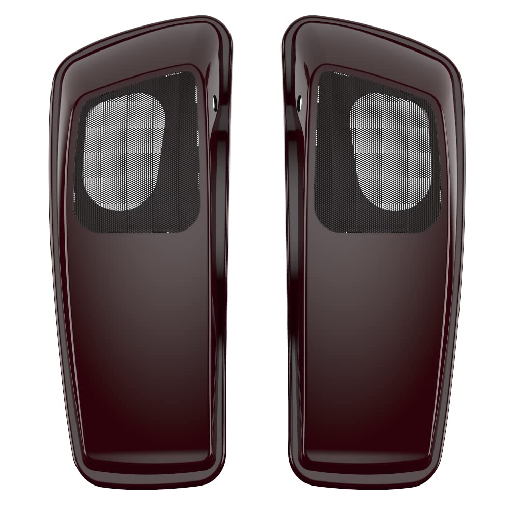 Premium 6X9 Saddlebag Speaker Lids for 2014-2023 Harley Davidson Touring Bikes - Color Matched for Seamless Style - Perfect for Road Trips & Custom Audio Upgrades