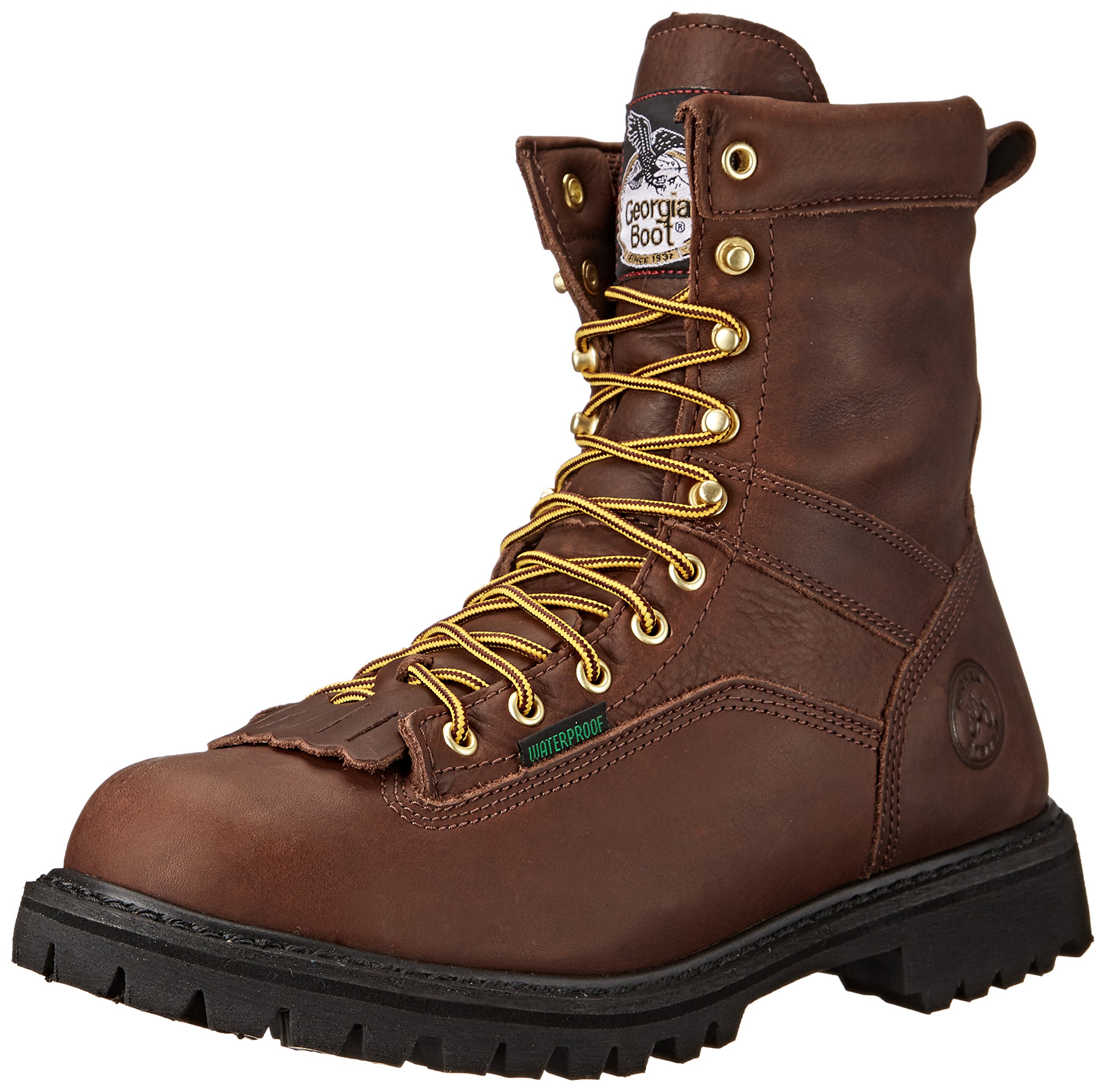 Georgia Logger Boots for Men - Durable Work Boots with Steel Toe - Perfect for Construction, Logging & Outdoor Work