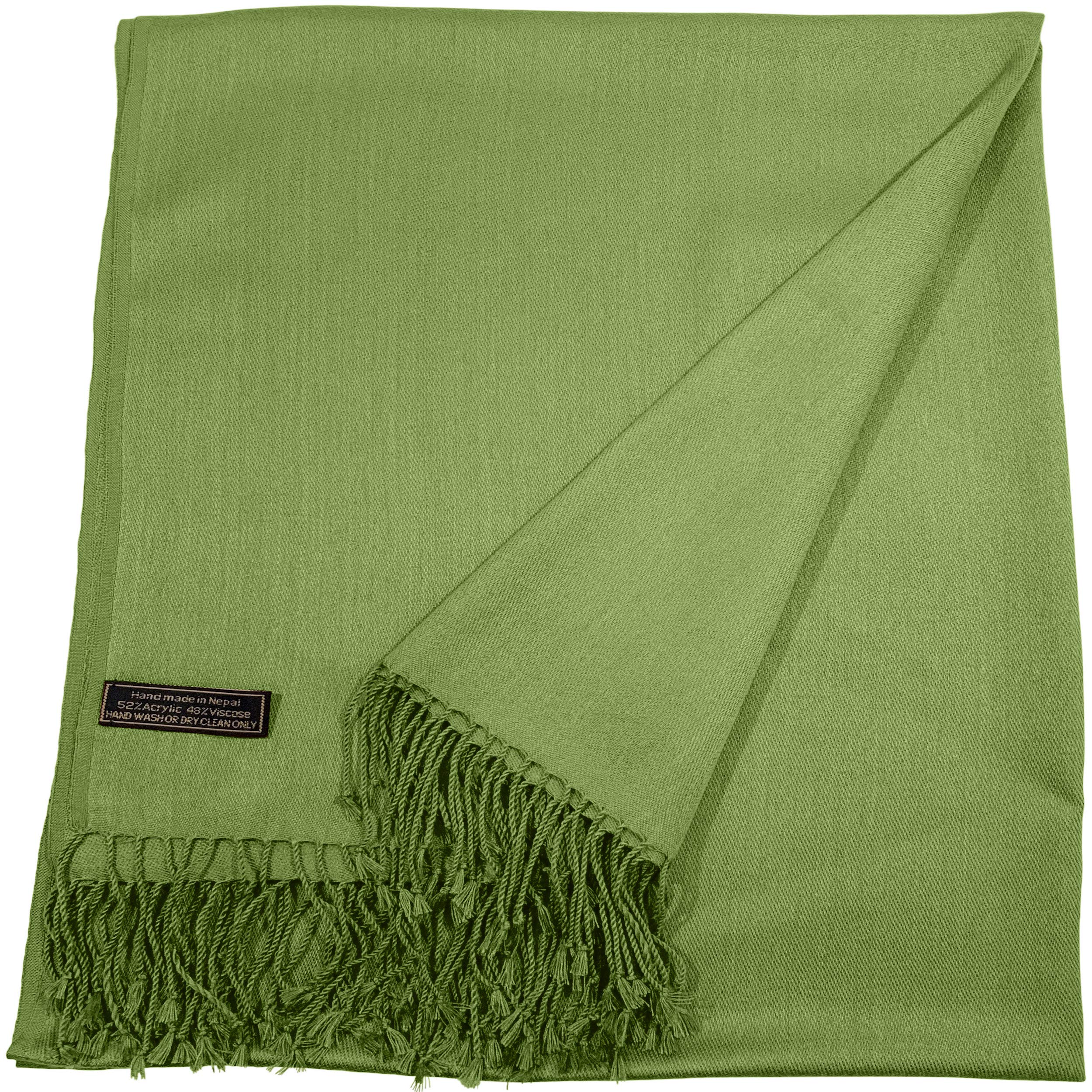 Premium Solid Color Nepalese Pashmina Shawl Scarf - Soft Cashmere Wrap Stole for Women, Head Scarf & Fashionable Throw - Perfect for Winter, Weddings & Gift Giving
