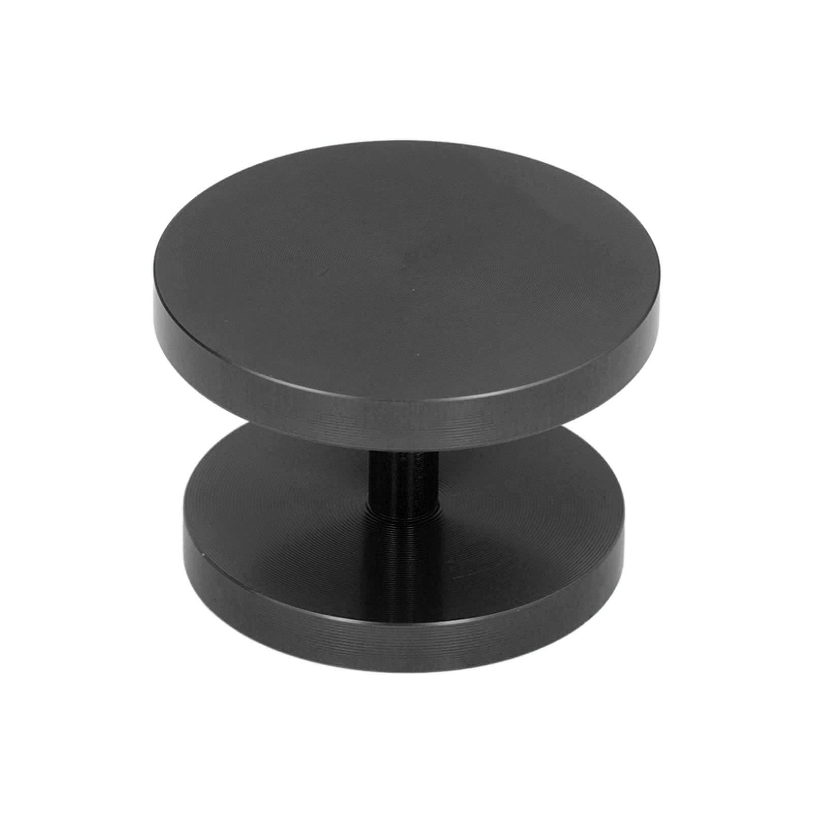 Premium Dual-Sided Coffee Tamper - 49mm & 58mm Stainless Steel Espresso Powder Press - Heavy Duty Barista Tool for Professional Coffee Machines (Black) - Perfect for Home Baristas & Coffee Shops