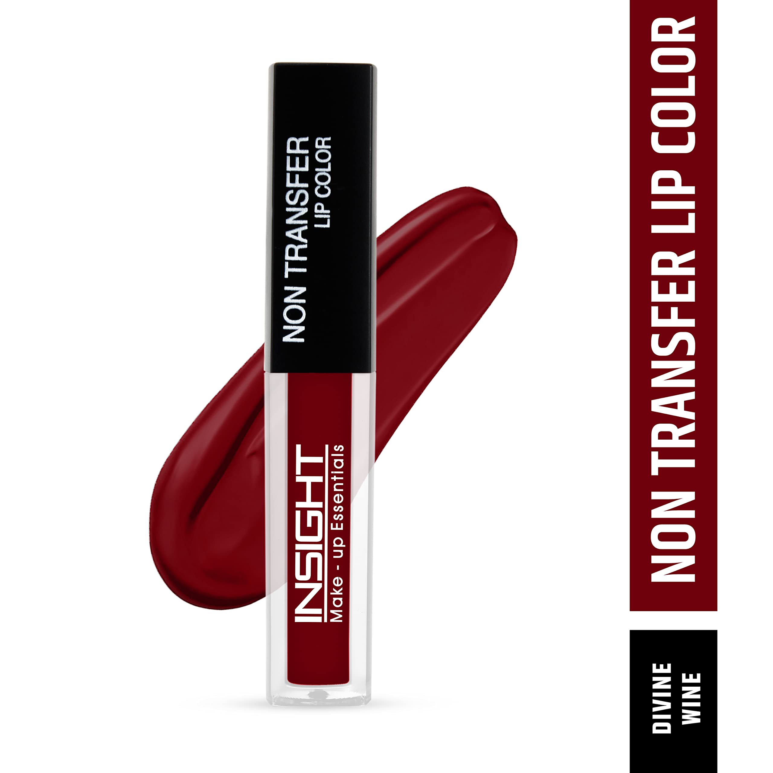 INSIGHT Non-Transfer Matte Lipstick Set - 4ml (19 Dive & 03 Divine Wine) - Long Lasting Waterproof Lip Color for Party, Date Night & Special Occasions