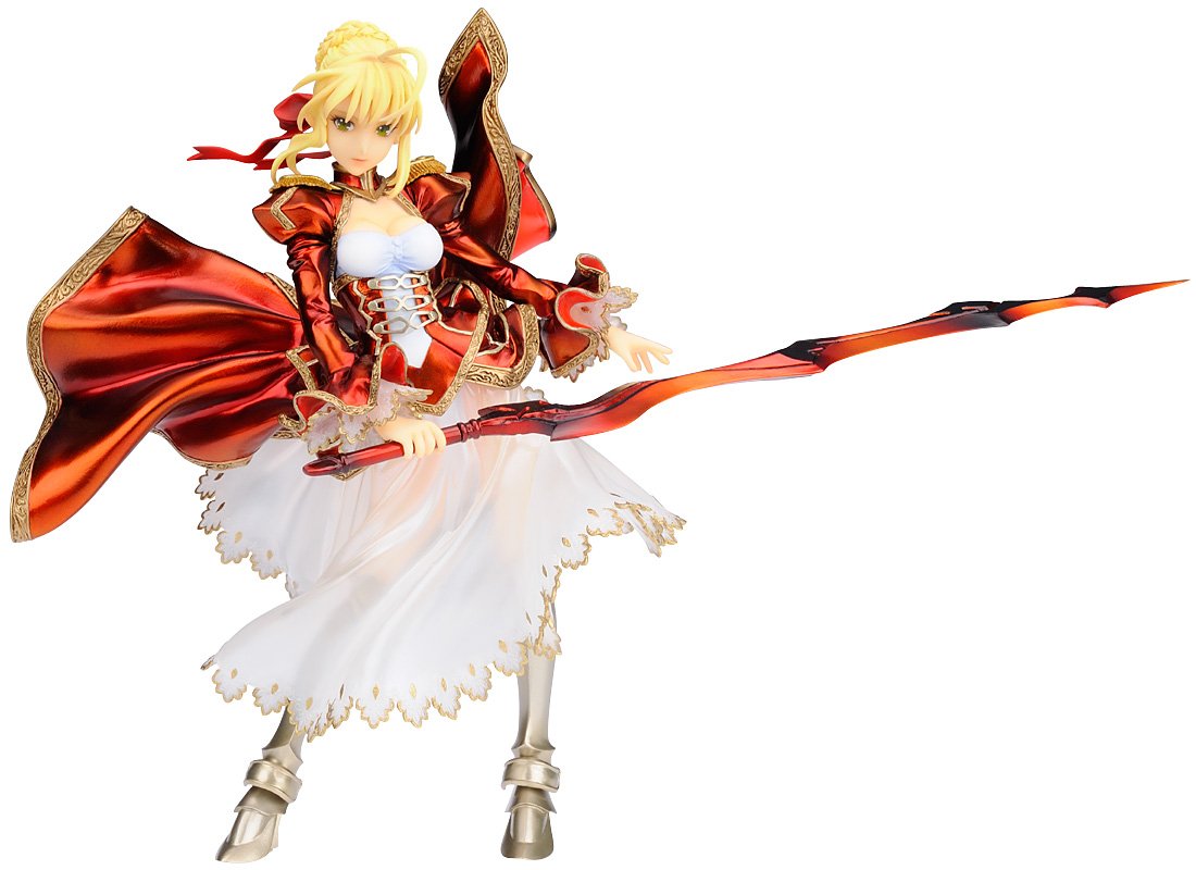 Fate/Extra Saber Extra 1/8 Scale PVC Anime Figure - Collectible Action Figure for Anime Fans & Gift for Gamers - Perfect for Display, Cosplay, and Gaming Room Decor