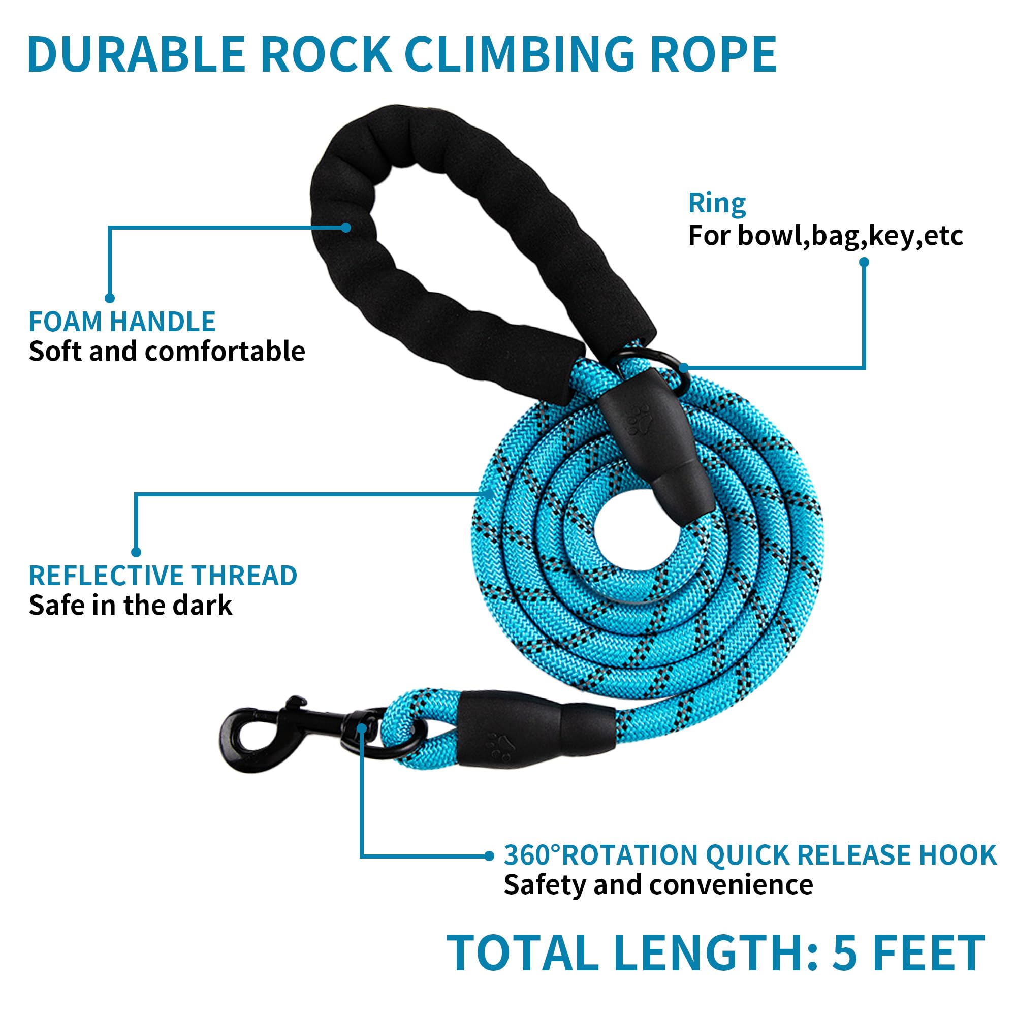 Durable No-Pull Dog Harness & Leash Set with Safety Memory Buckle - Adjustable Breathable Reflective Vest for Extra Small Dogs (XXS, Blue) - Perfect for Outdoor Walks, Hiking & Nighttime Safety