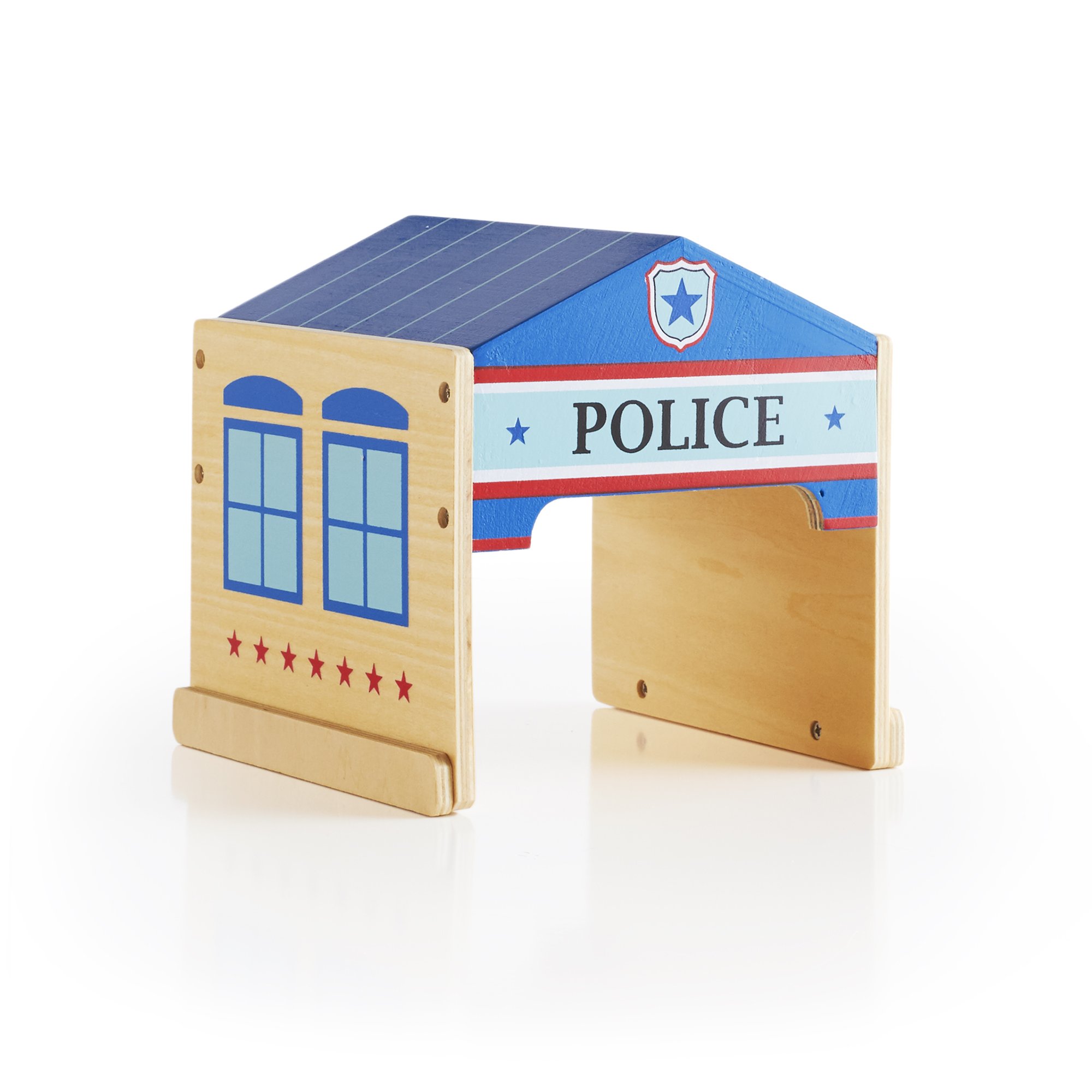 Guidecraft Community Buildings Block Play Set - 6 Educational Toys for Kids (Fire Station, Police Station, Hospital, School, Grocery Store & Gas Station) | STEM Learning, Pretend Play & Early Childhood Development | Perfect for Classroom, Daycare & Home Playtime