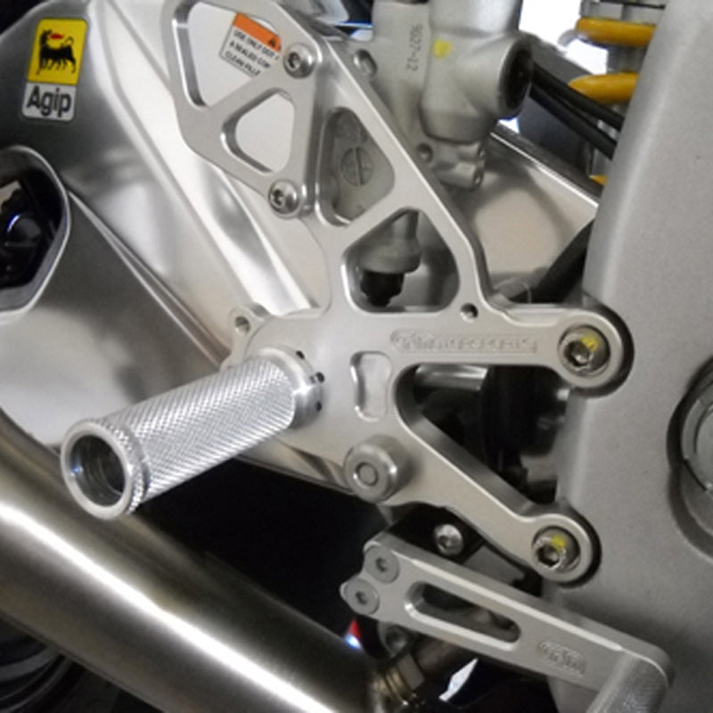 Aprilia RSV4 2008 Complete Rearset - High-Performance Motorcycle Footpegs & Gear Shift Lever for Racing & Street Riding