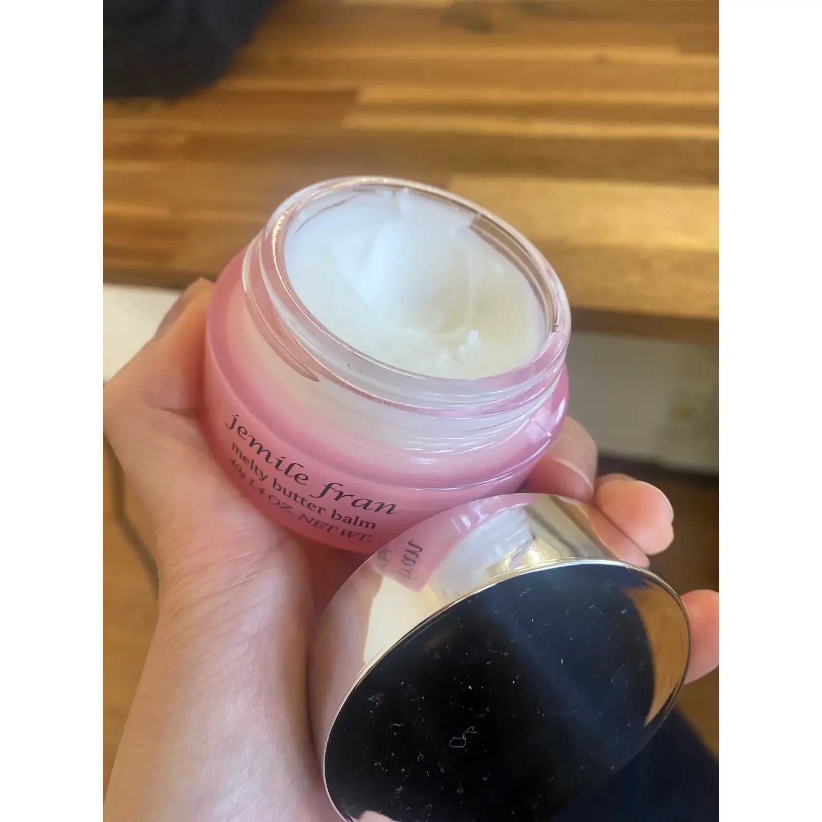 Milbon Jemile Fran Melty Butter Moisturizing & Styling Hair Balm 40g - Hydrating Hair Treatment for Dry, Damaged Hair - Perfect for Daily Styling & Frizz Control