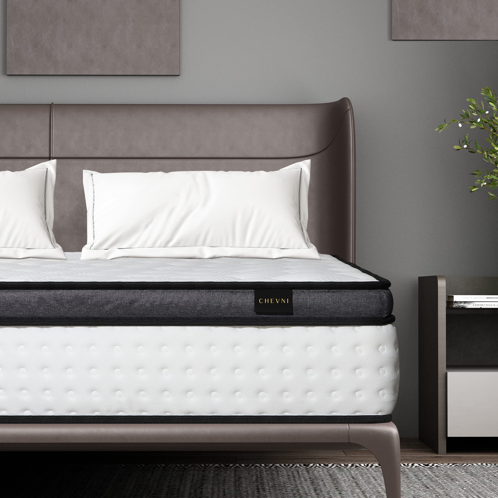 10 Inch Hybrid Mattress with Individually Pocketed Springs & Dual Layer Gel Memory Foam - Medium Firm Full Size Mattress in a Box for Back Pain Relief & Pressure Relief - Perfect for Guest Rooms, Apartments & Dorm Rooms