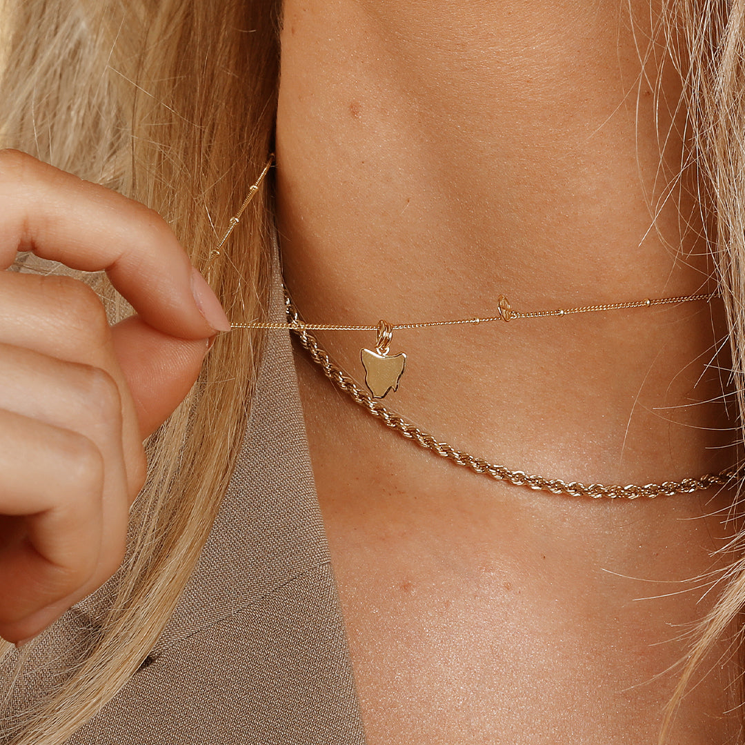 Original Tasmania Charm Handmade Jewelry - Unique Australian Gemstone Necklace for Women, Perfect for Gifts, Weddings & Special Occasions