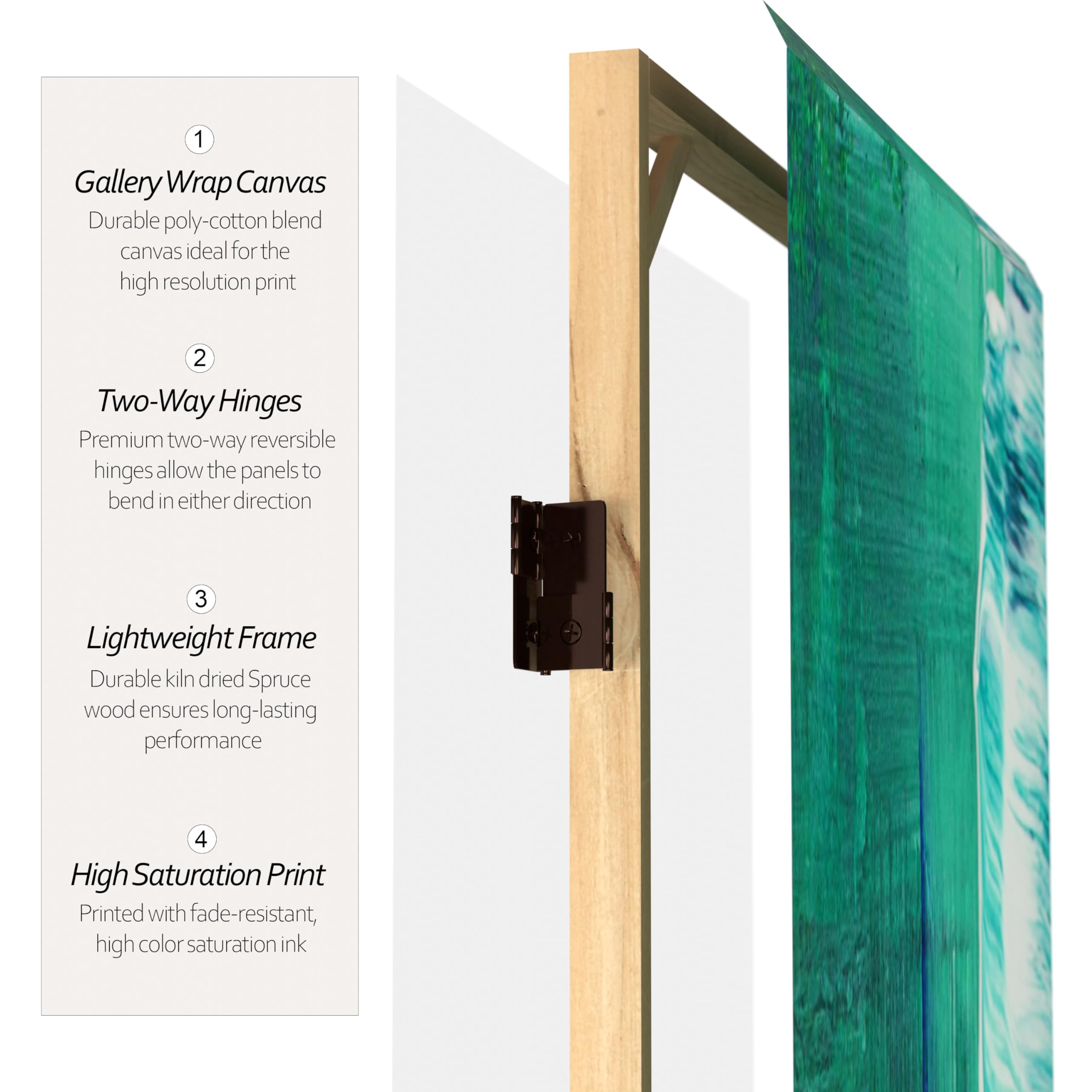 6 ft. Tall Double Sided Indigo Shadow Canvas Room Divider - Blue Red Lantern for Home Decor, Office Partition & Event Backdrop | Privacy Screen for Living Room, Bedroom & Wedding