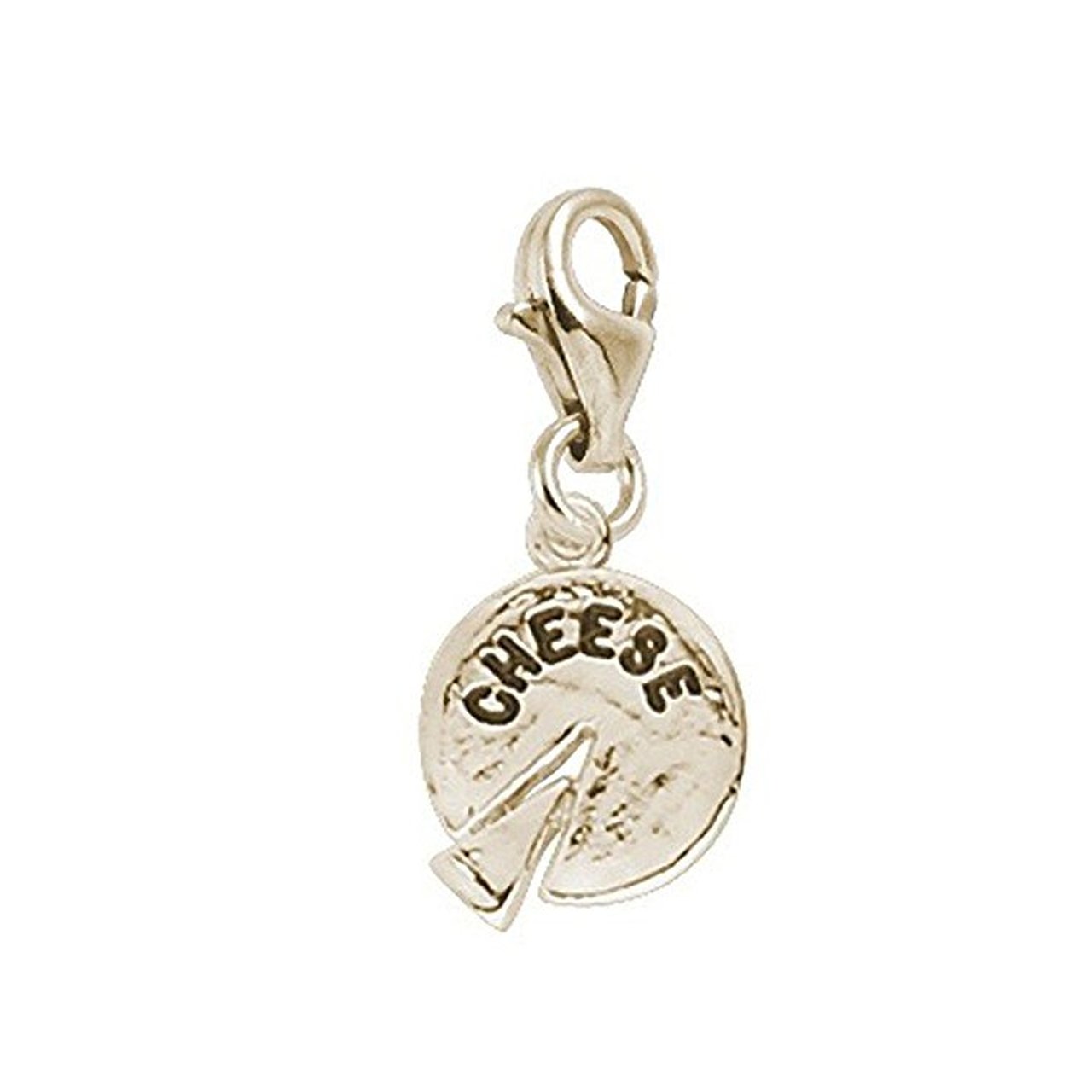 Lobster Claw Clasp Cheese Charm - Silver Plated Jewelry Pendant for Bracelets & Necklaces - Perfect for DIY Jewelry Making and Gift Giving