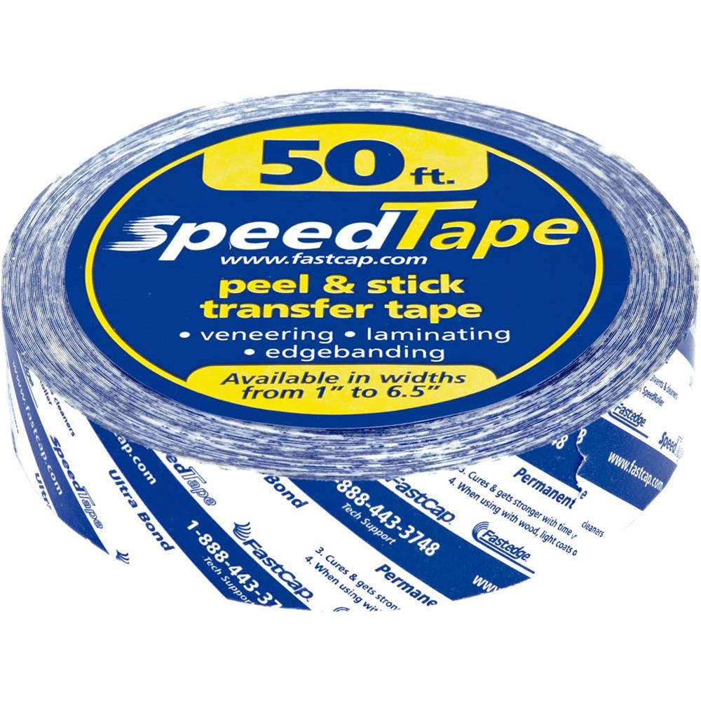Fast Cap 2-Sided Clear Laminate Tape, 1 Inch x 50 Feet (Set of 4) - Perfect for DIY Projects, Home Repairs & Crafting - CECOMINOD016203