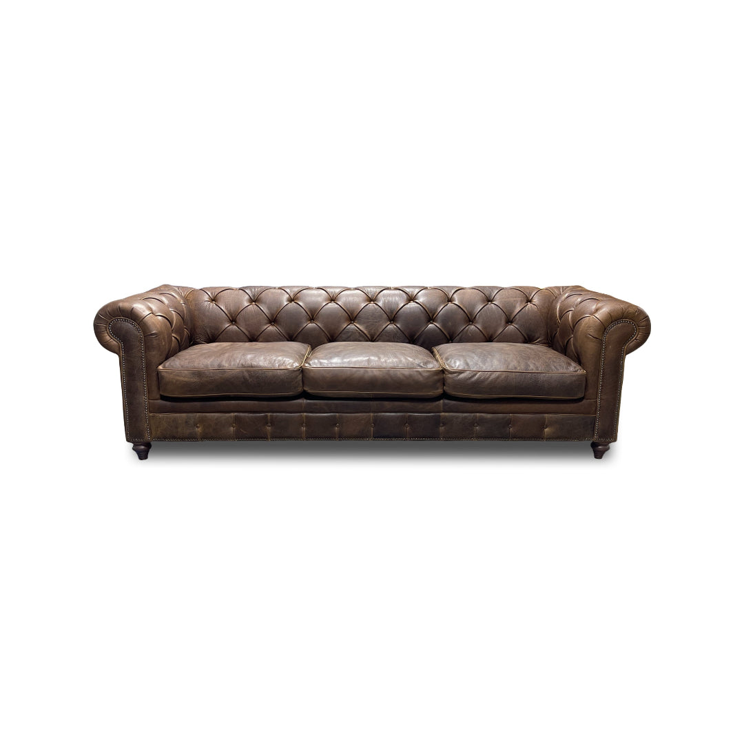 Luxury Manchester Genuine Leather Sofa - Modern & Comfortable Living Room Furniture for Home & Office Use