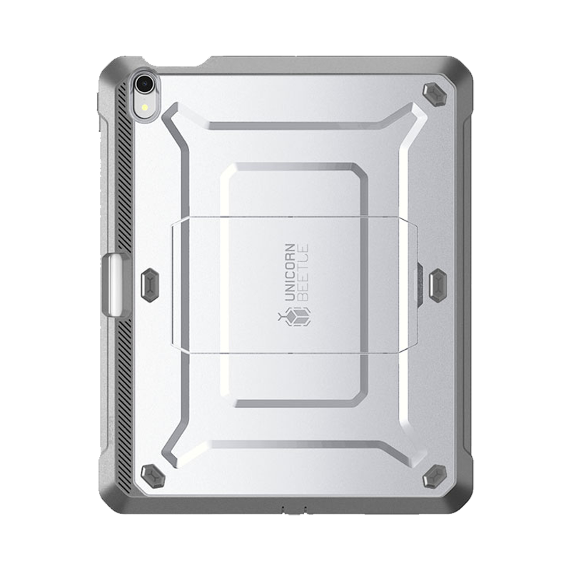iPad Air 13 Inch (2024) Shockproof Case - Unicorn Beetle Pro Series Heavy Duty Protective Cover with Screen Protector, White | Perfect for Outdoor, Travel & Work Use