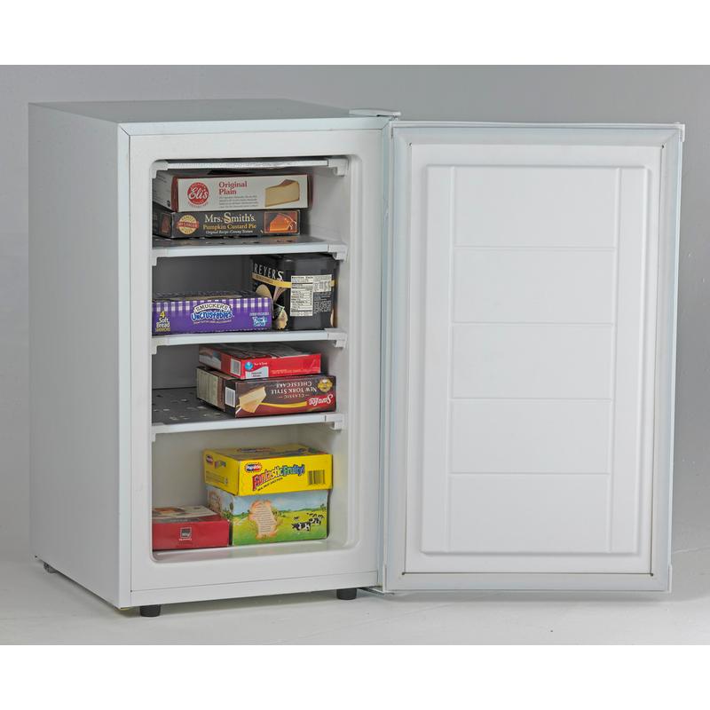 Avanti 2.8 Cu.Ft Compact Upright Freezer - Energy Efficient Standalone Deep Freezer for Home, Garage or Basement - Perfect for Storing Frozen Foods, Ice Cream & Meal Prep