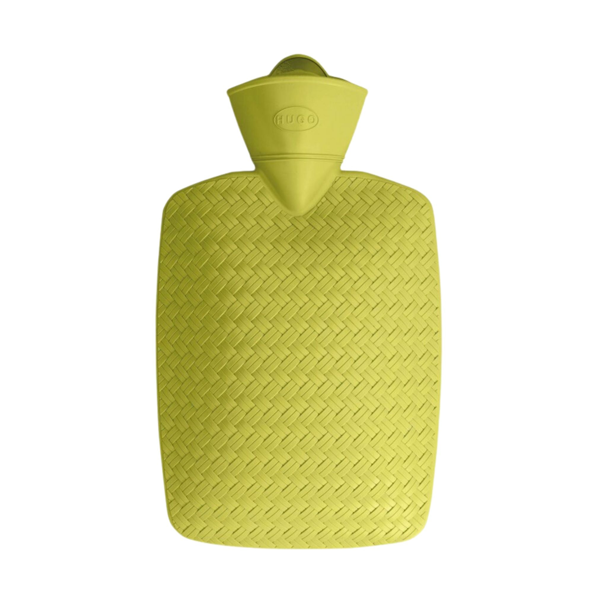 1.8L Classic Wicker Lime Hot Water Bottle - Rubber-Free Natural Warmth for Winter Comfort | Perfect for Bed Warming, Pain Relief & Cozy Nights