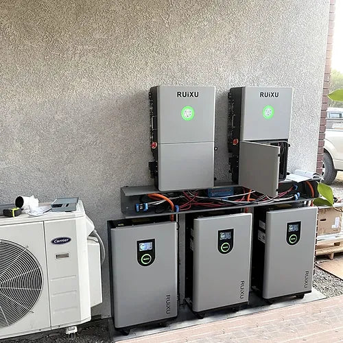 RUiXU 12K Split Phase Hybrid Inverter with UL1741 Certification - Perfect for Off-Grid Solar Systems & Home Energy Backup