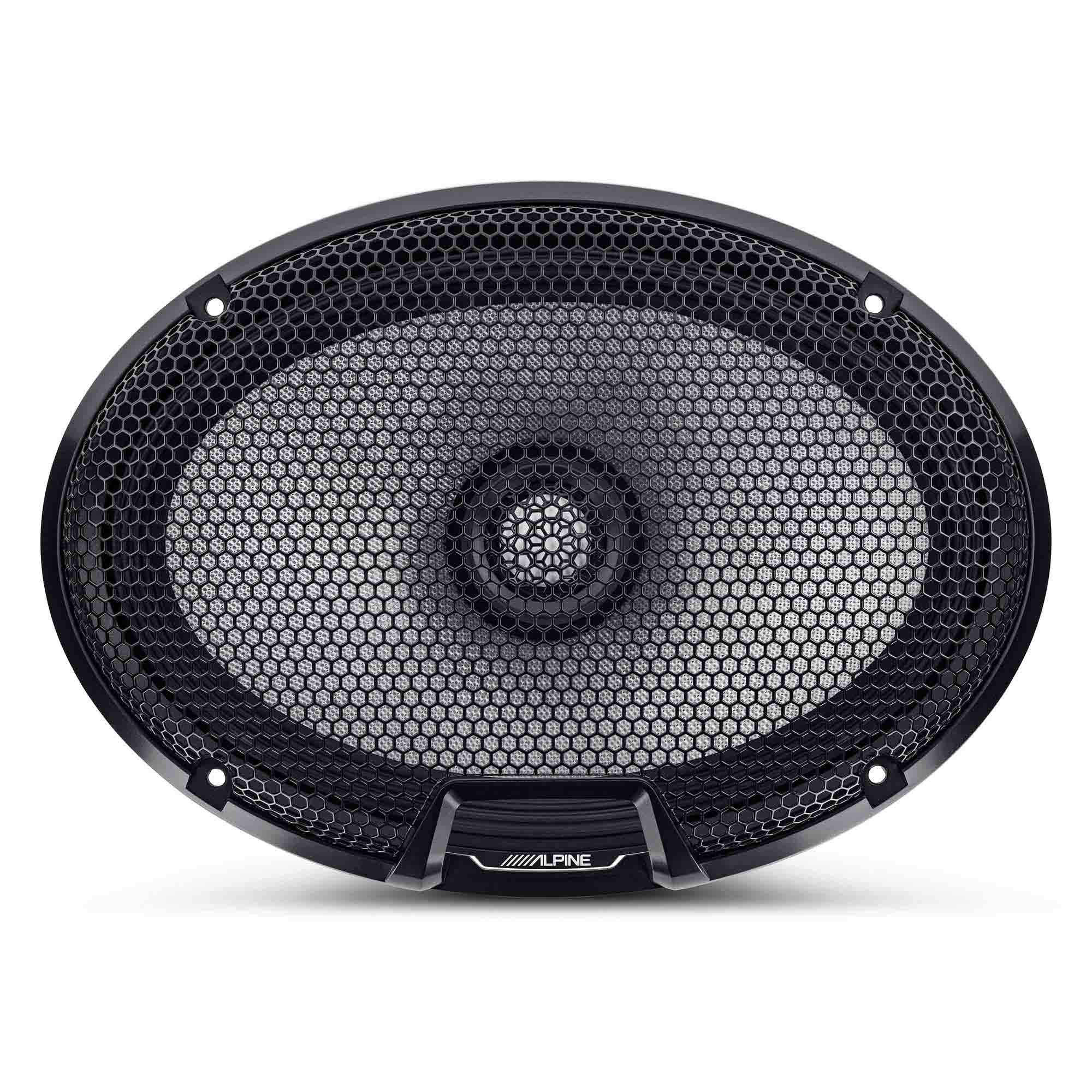 Alpine R2-S69 6x9 Inch 2-Way High Resolution Car Speakers with Foam Baffle Kit - Premium Sound for Cars, Trucks & SUVs - Perfect for Upgrading Factory Audio Systems