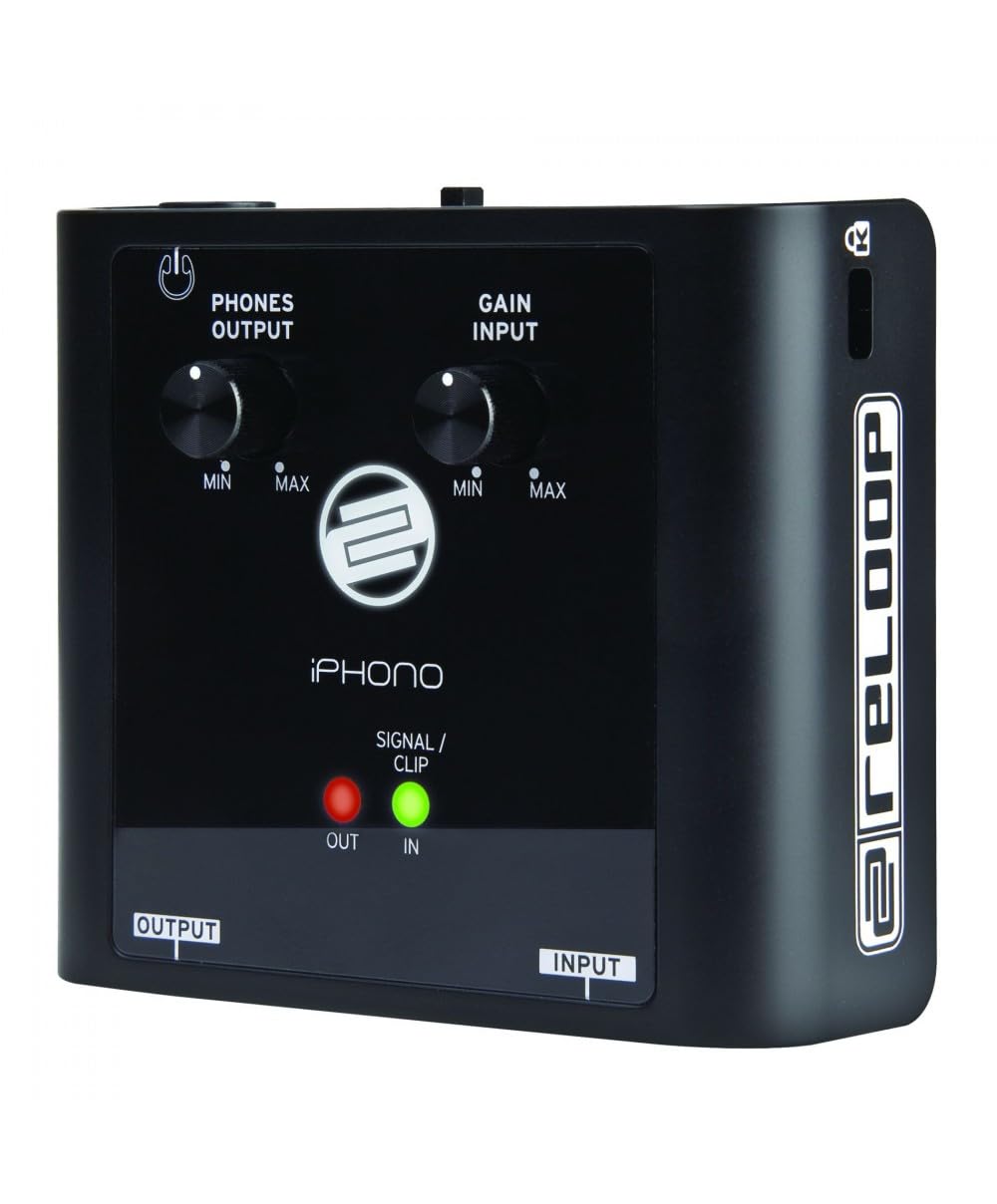 Reloop Iphono 2 Professional USB Phono Preamp & Audio Interface - Perfect for DJs, Vinyl Enthusiasts, and Home Recording Studios