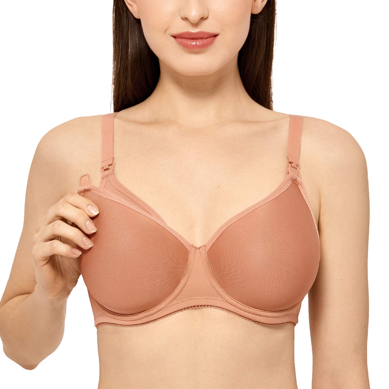Gratlin Women's Underwire Nursing Bra - Lightly Padded Maternity Bra for Breastfeeding with Push Up Support | Comfortable Nursing Bras for Daily Wear, Workout & Sleep