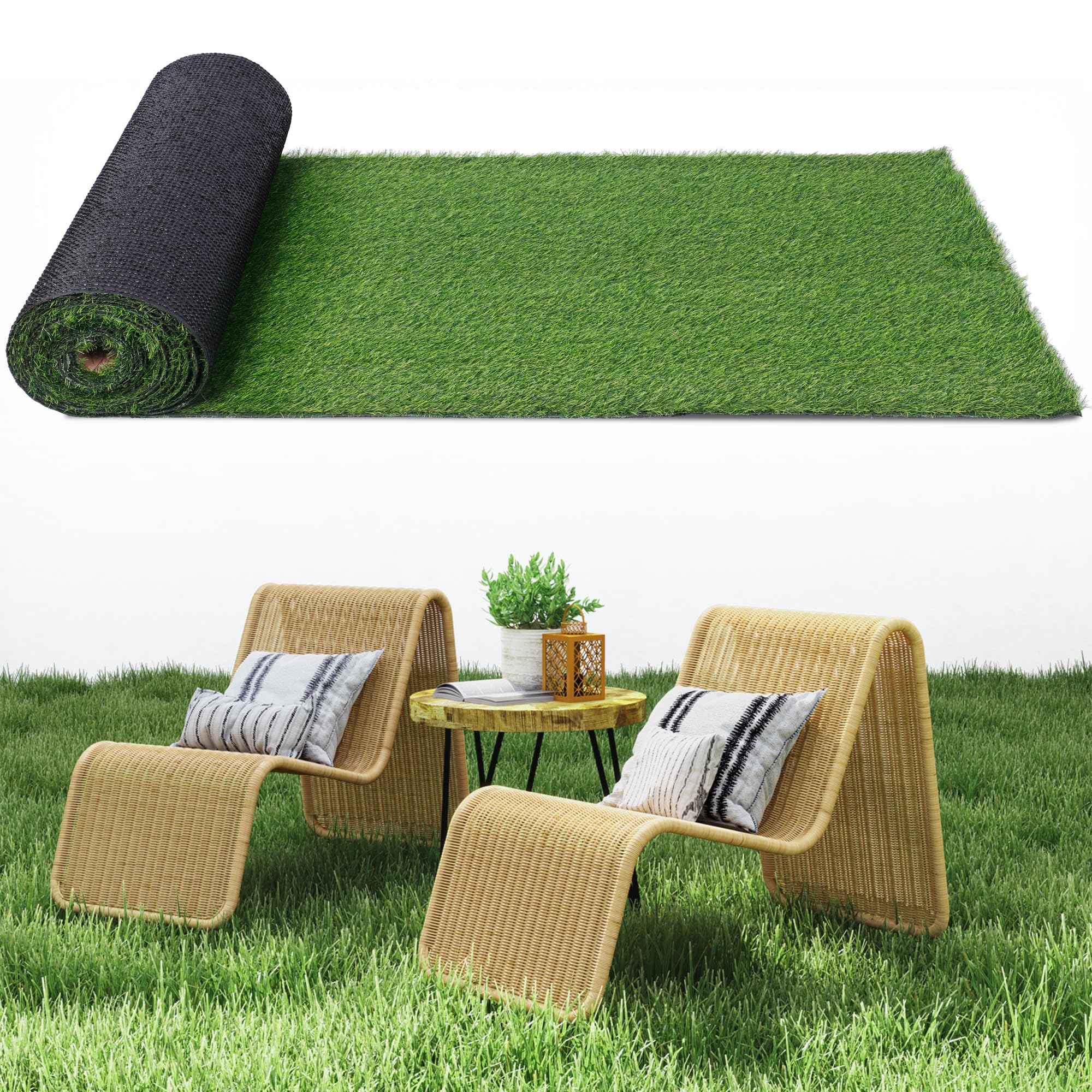3.3 ft x 33 ft Premium Artificial Grass Turf - 1.18