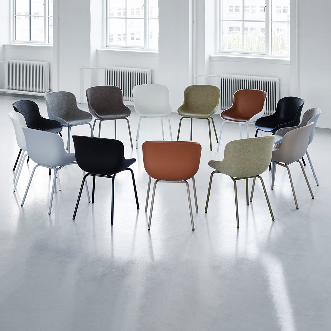 Stylish Hyg Side Chair with Steel 4 Legs & Upholstered Seat - Perfect for Dining Room, Office or Living Room Decor