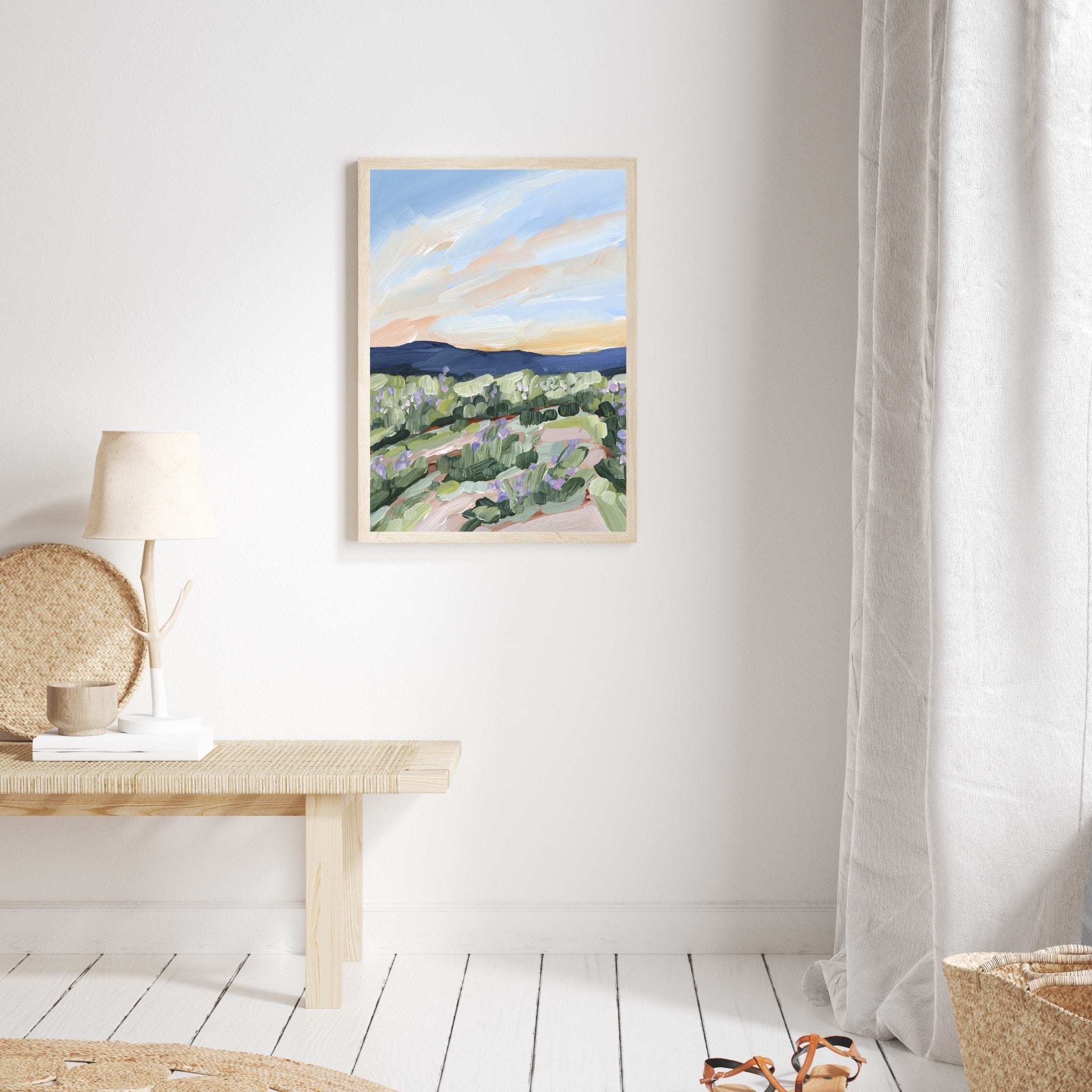 Sandstone and Wildflowers Art Print - Desert Landscape Wall Decor for Home, Office & Gifts | Perfect for Living Room, Bedroom & Interior Design