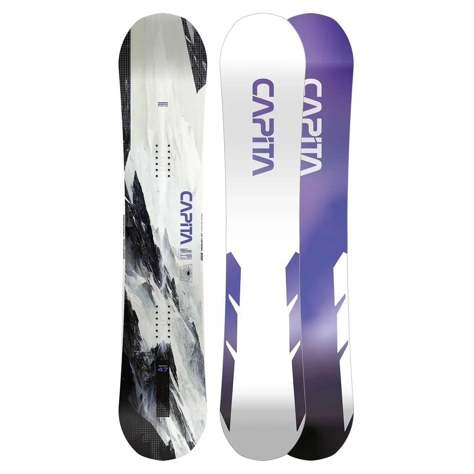 Capita Mercury Snowboard 2025 - All-Mountain Freestyle Snowboard for Men & Women | Perfect for Powder, Park & Freeride | Durable Construction for Advanced Riders