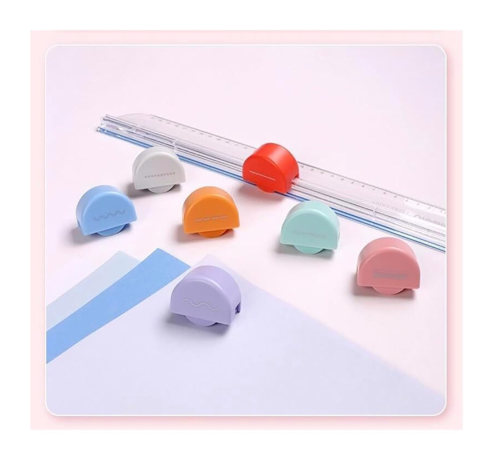 7-in-1 Multi-Function Scrapbooking Tool with Rotary Cutter - 7 Interchangeable Blades for Paper, Photos, Cards & Coupons | Perfect for DIY Crafts, Scrapbooking & Gift Wrapping