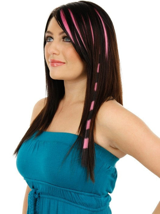 Bright Stripes Clip-In Hair Extensions | Vibrant Colored Hair Extensions for Volume & Length | Perfect for Parties, Cosplay & Everyday Styling