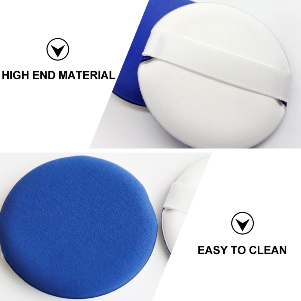 20pcs Premium Cotton Makeup Puffs - Soft Facial Beauty Sponges for Foundation & Powder - Hydrophilic Non-Latex Cosmetic Pads - Perfect for Daily Makeup Application & Skincare Routine