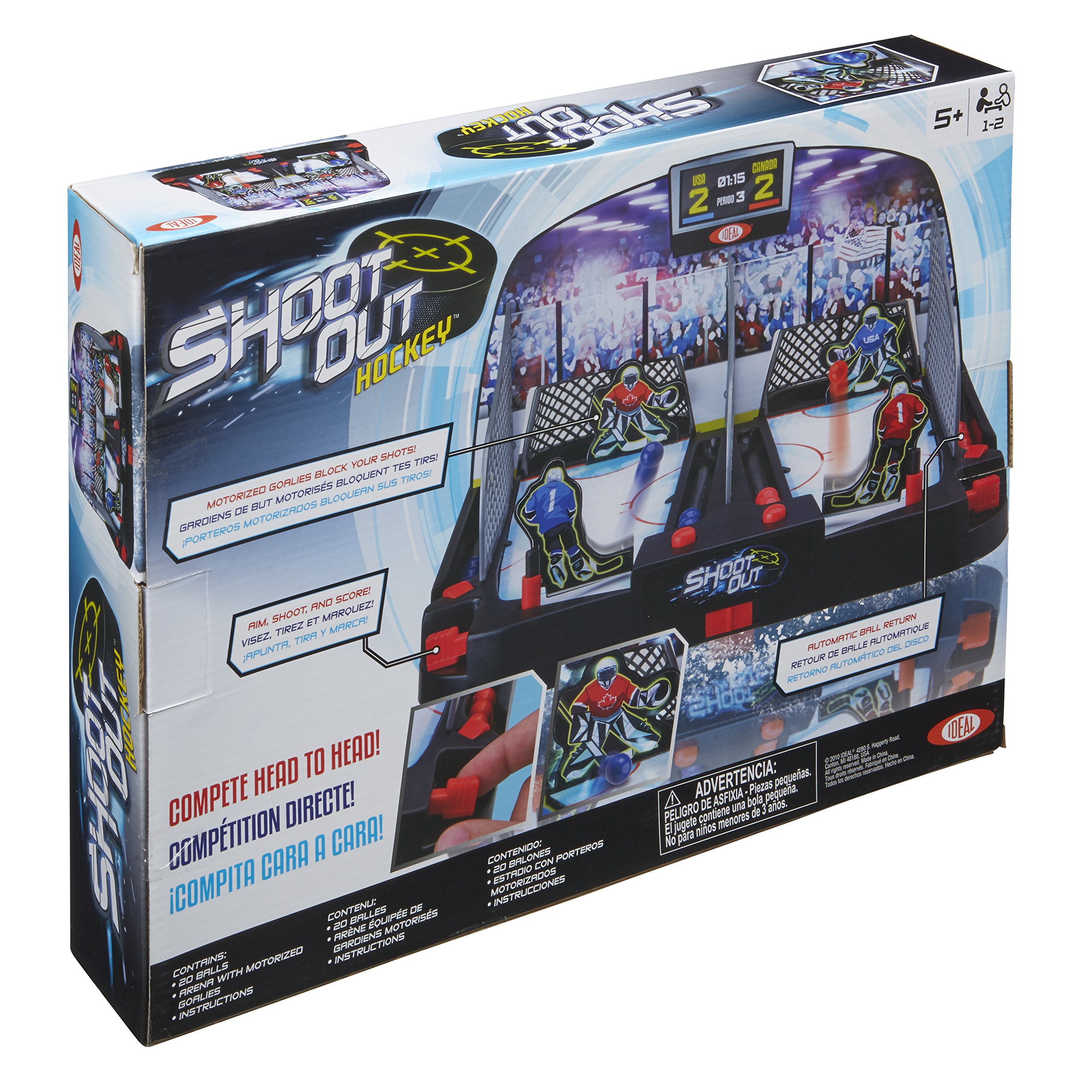 ALEX Toys Motorized Shoot Out Hockey Game - Electric Tabletop Hockey for Kids & Adults - Fun Indoor Sports Toy for Family Game Nights & Birthday Parties