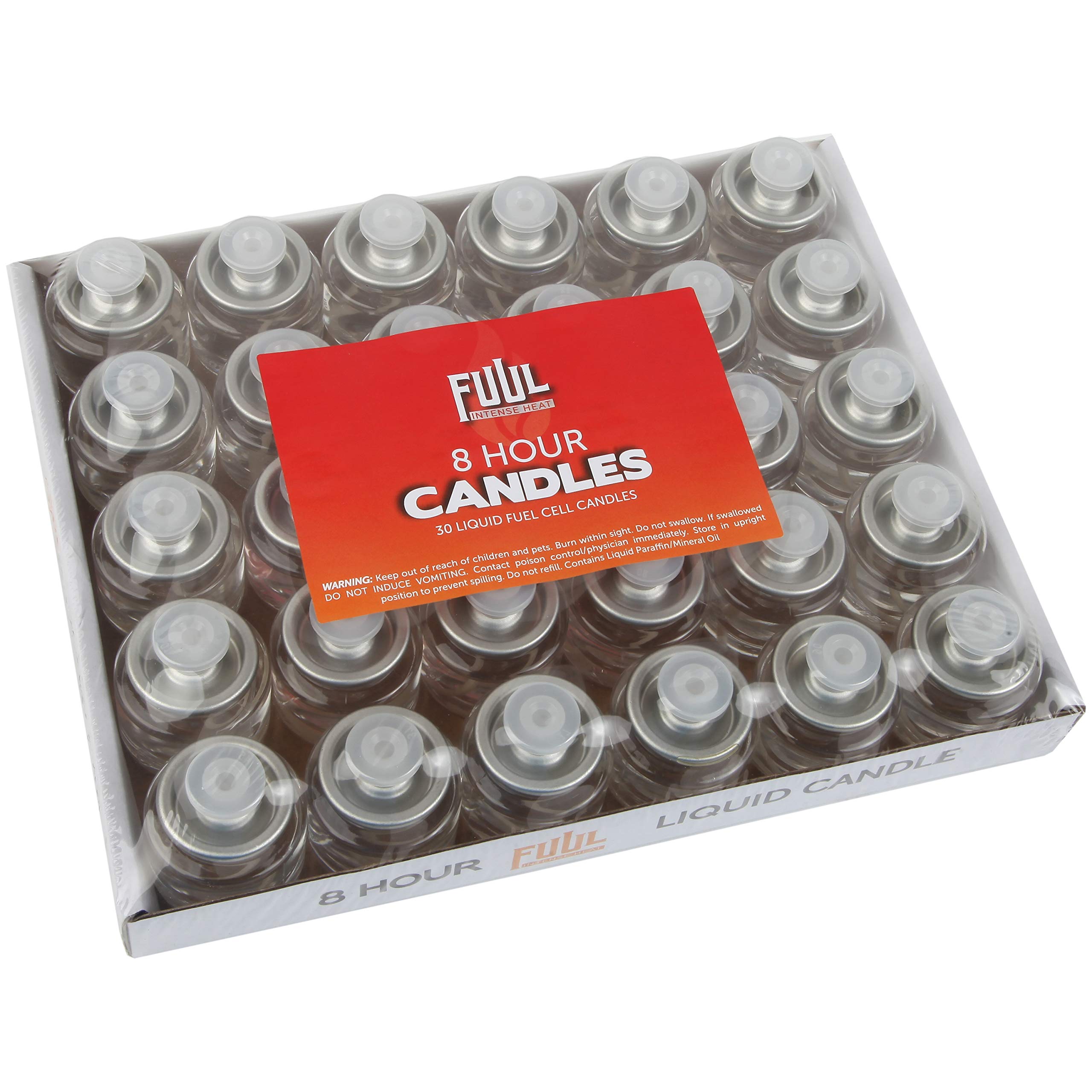 8 Hour Long-Lasting Tealight Candles - Smokeless, Odorless Paraffin Wax Candles (30-Pack) | Perfect for Shabbat, Weddings, Home Decor & Relaxation