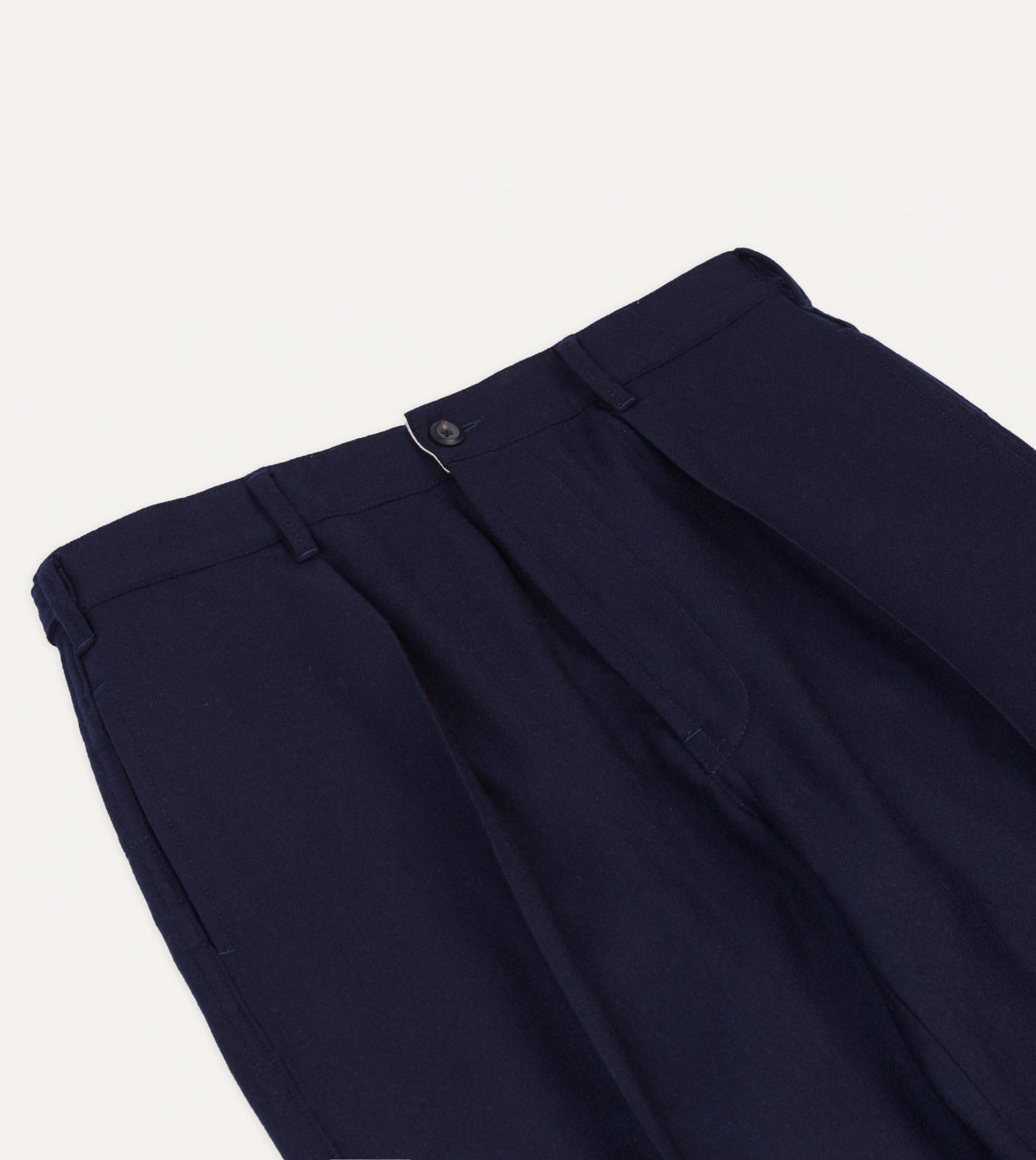 Premium Navy Merino Wool Dress Pants for Men - Comfortable & Breathable Business Casual Trousers for Office, Travel & Outdoor Events