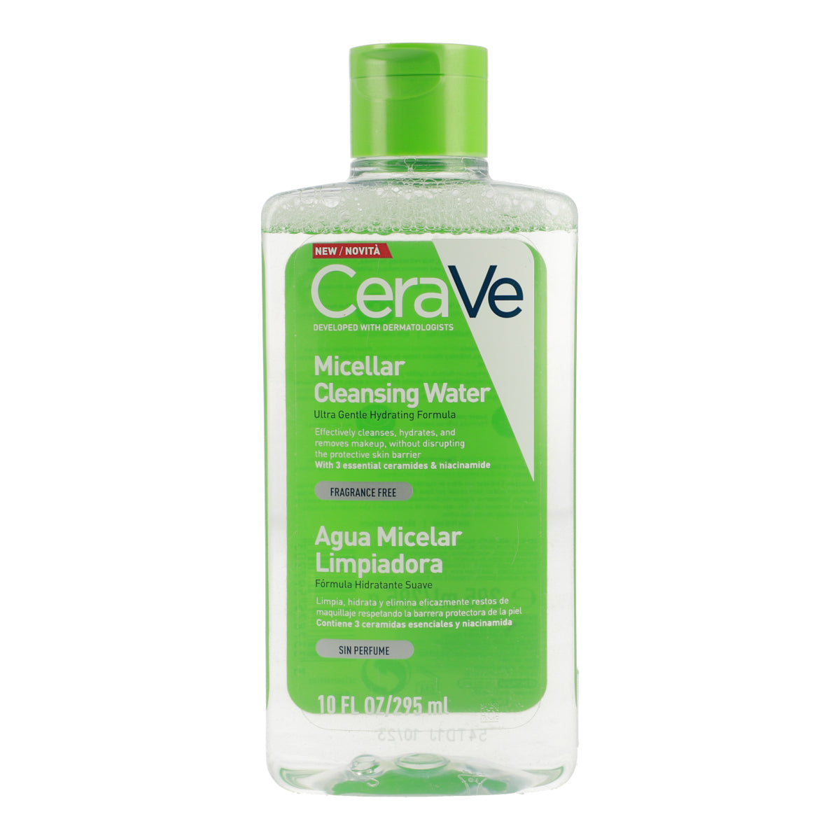 CeraVe Micellar Cleansing Water | 10 oz (295 ml) | Gentle Face Wash for All Skin Types | Perfect for Makeup Removal & Daily Skincare Routine
